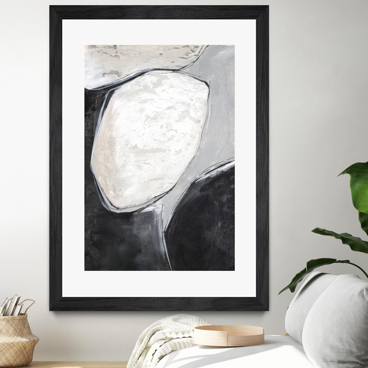 Falling Rocks I by PI Studio on GIANT ART - grey  shapes