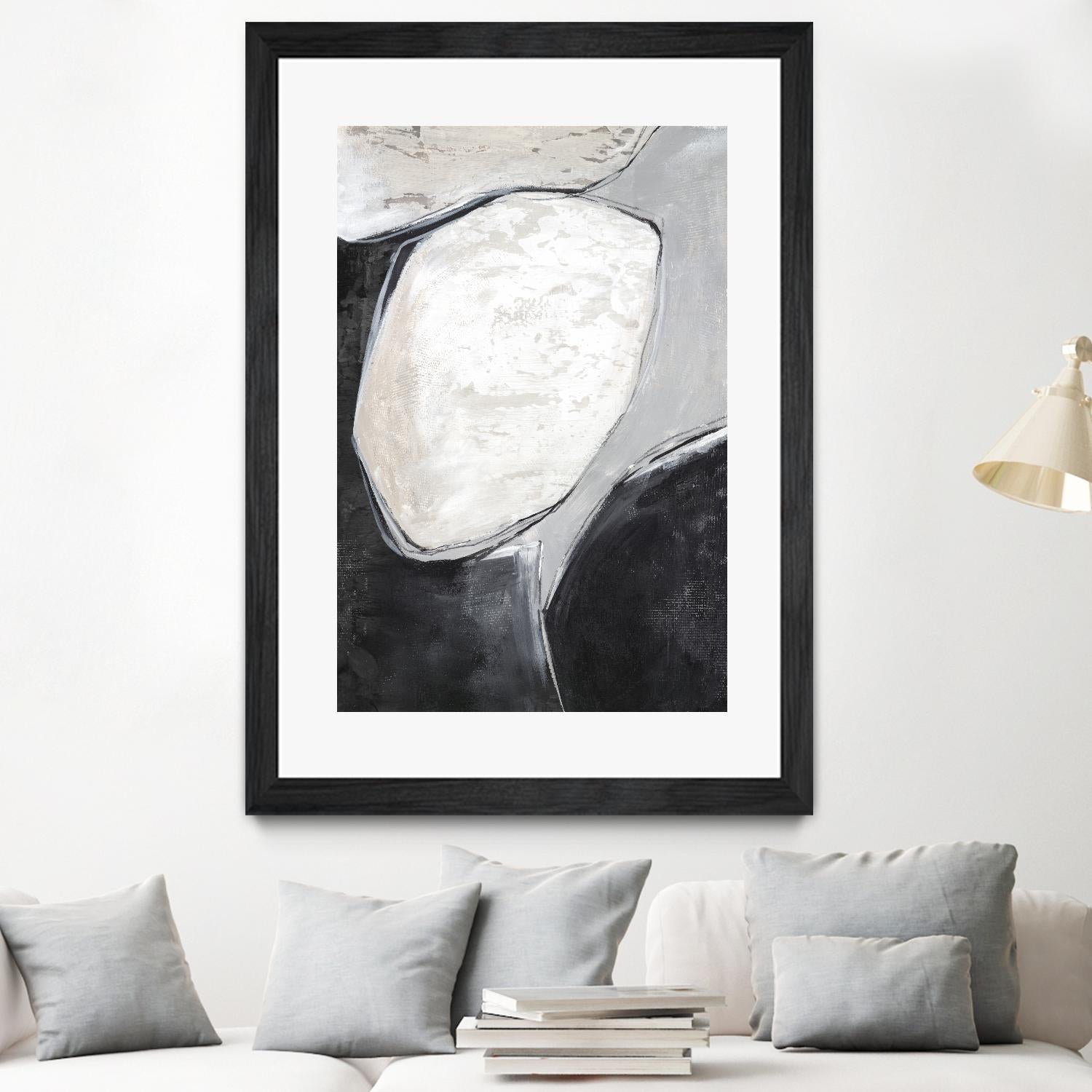 Falling Rocks I by PI Studio on GIANT ART - grey  shapes