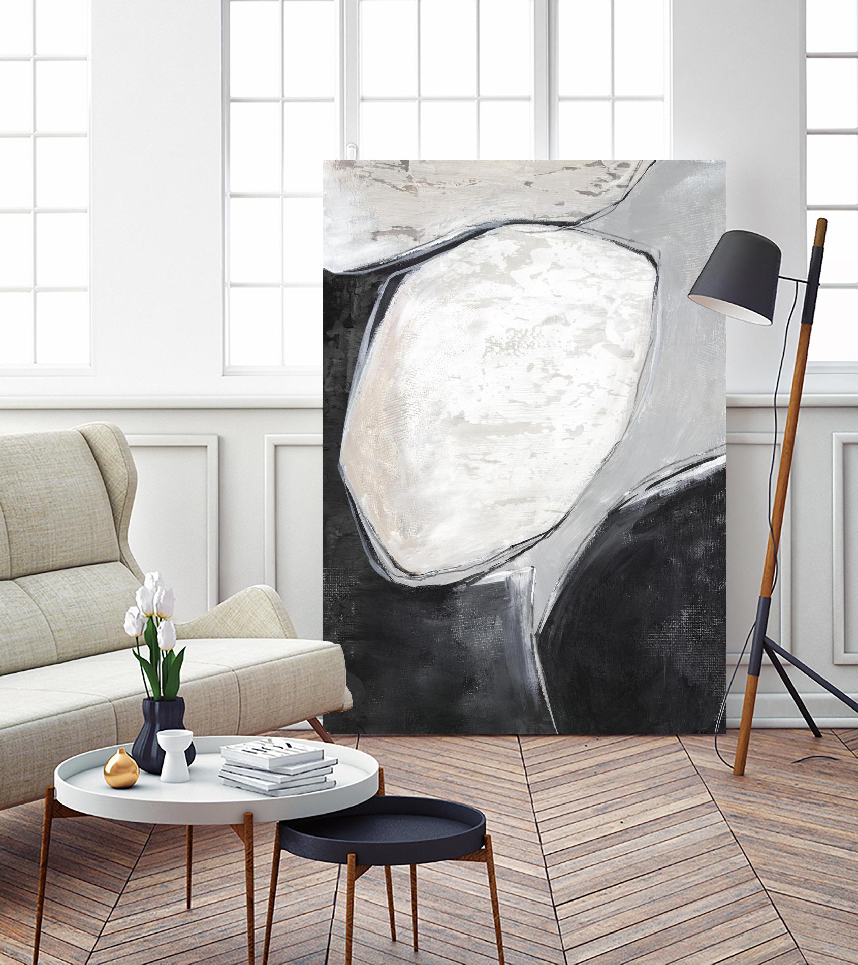 Falling Rocks I by PI Studio on GIANT ART - grey  shapes