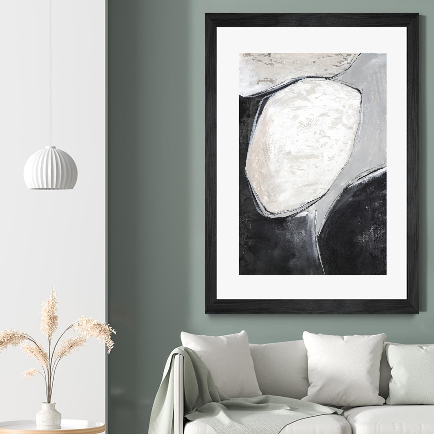 Falling Rocks I by PI Studio on GIANT ART - grey  shapes