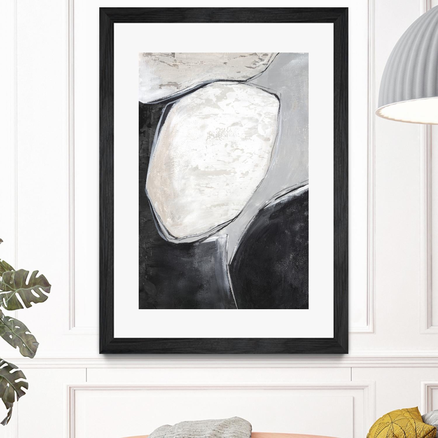 Falling Rocks I by PI Studio on GIANT ART - grey  shapes