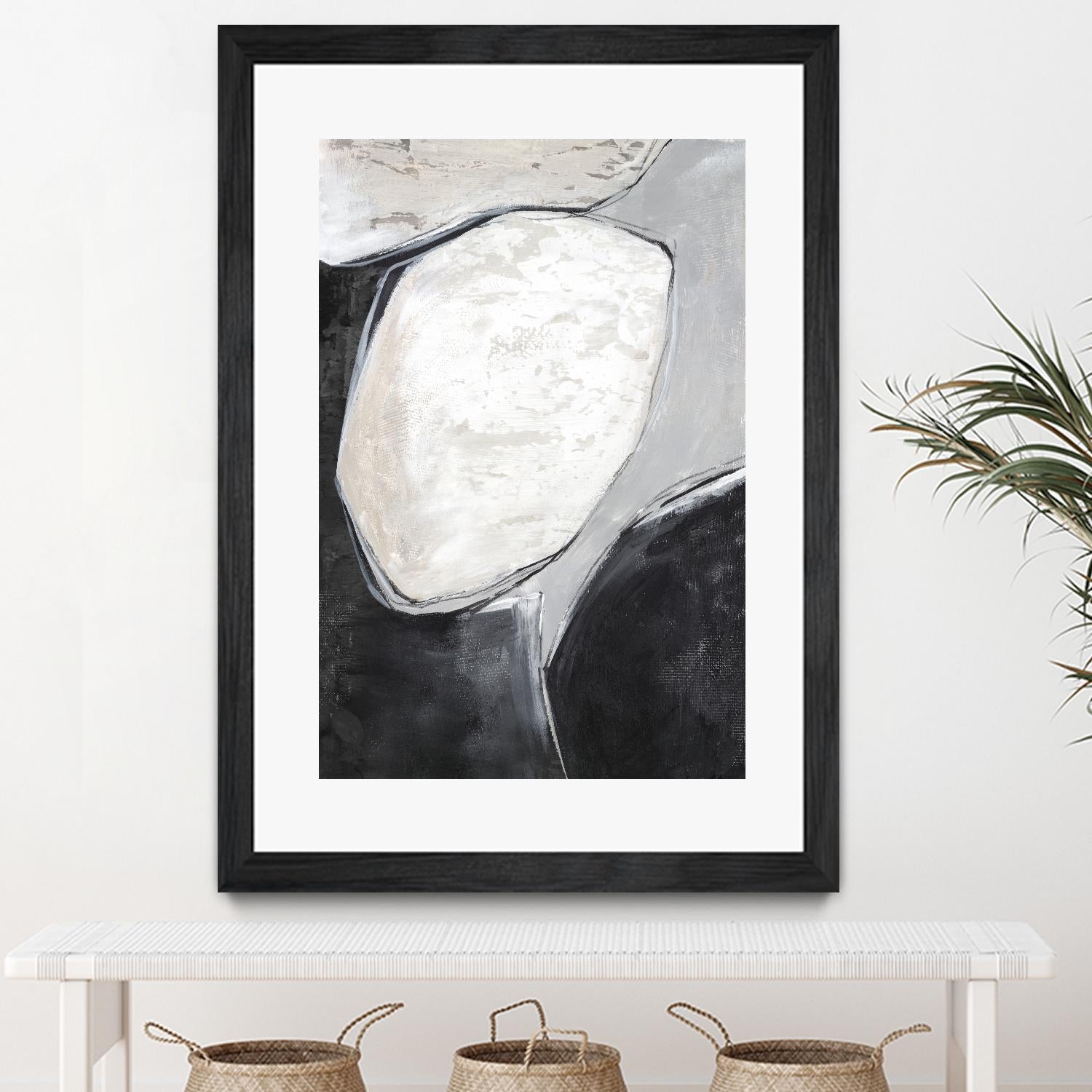 Falling Rocks I by PI Studio on GIANT ART - grey  shapes