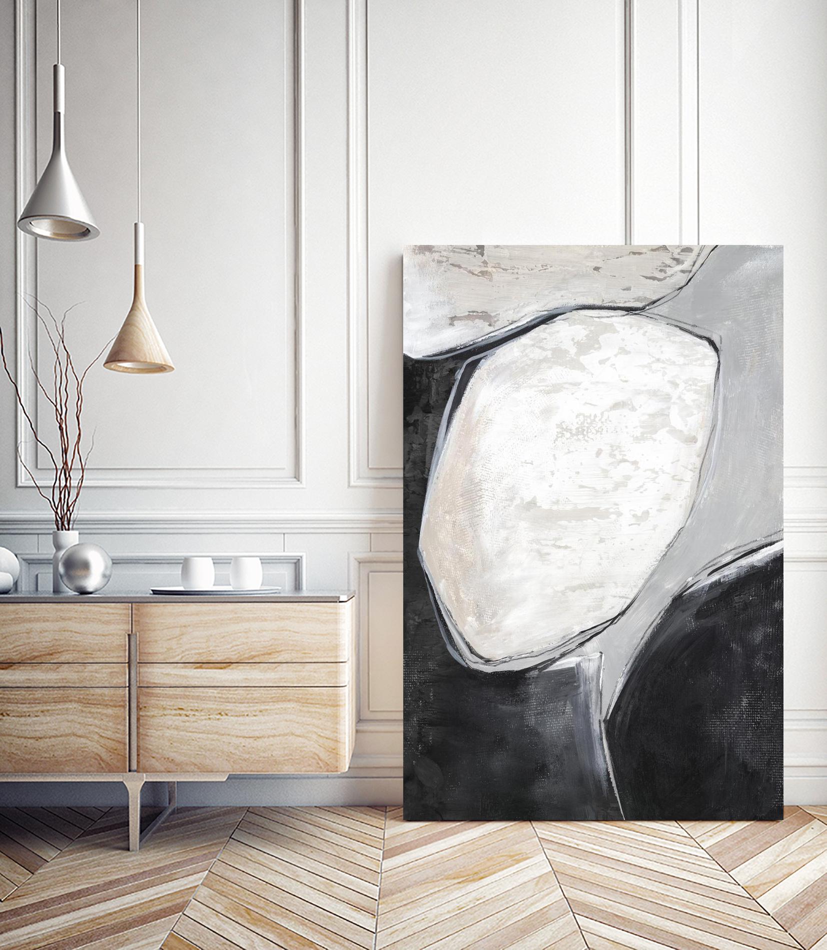 Falling Rocks I by PI Studio on GIANT ART - grey  shapes
