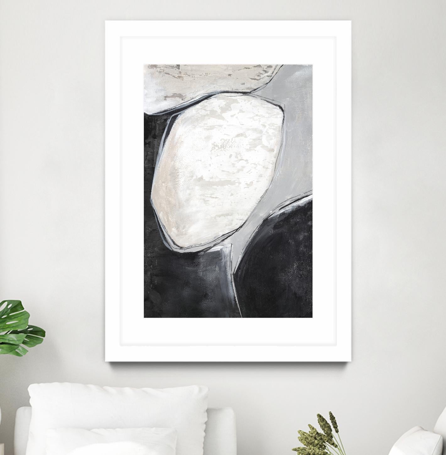 Falling Rocks I by PI Studio on GIANT ART - grey  shapes