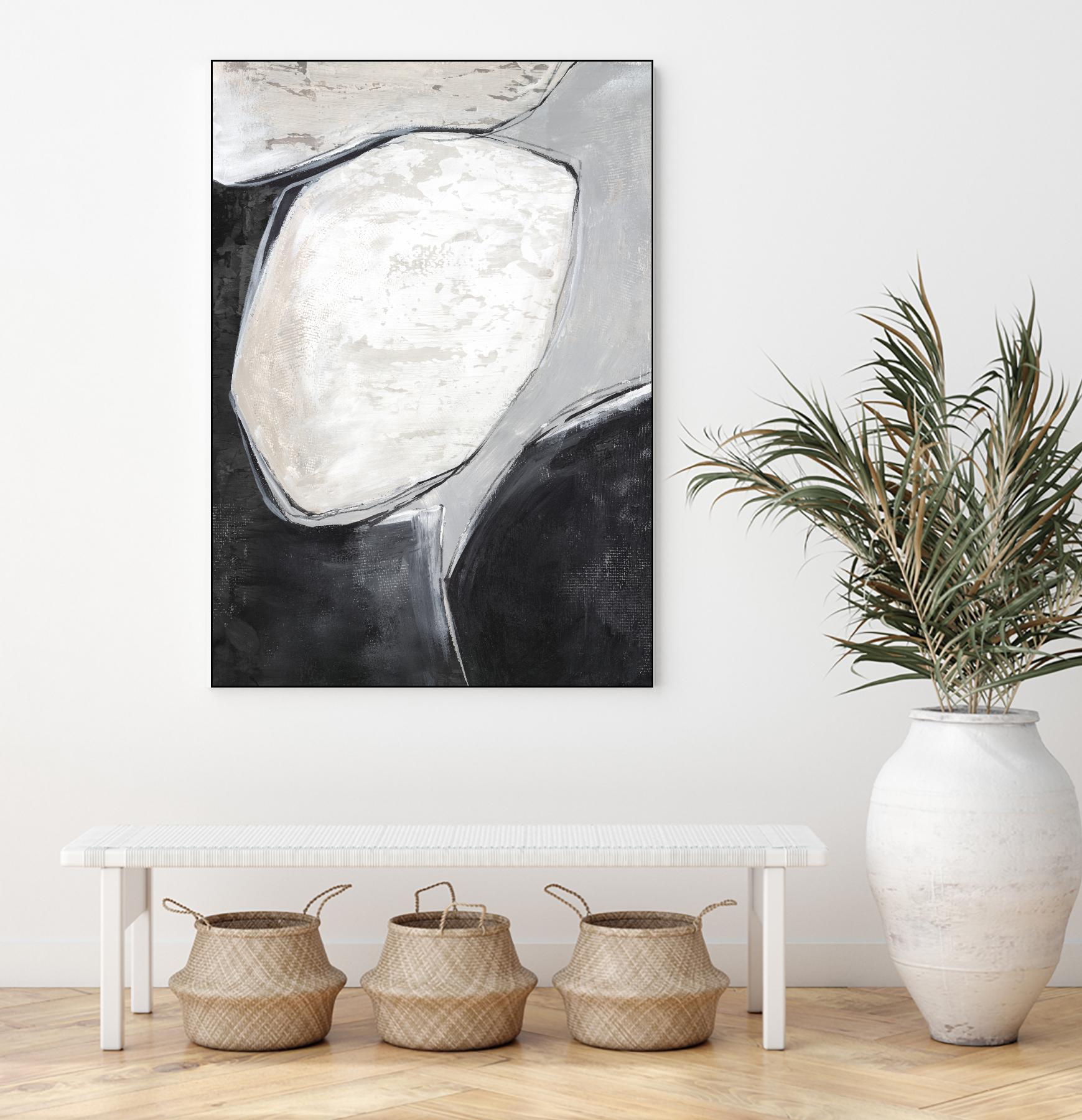 Falling Rocks I by PI Studio on GIANT ART - grey  shapes