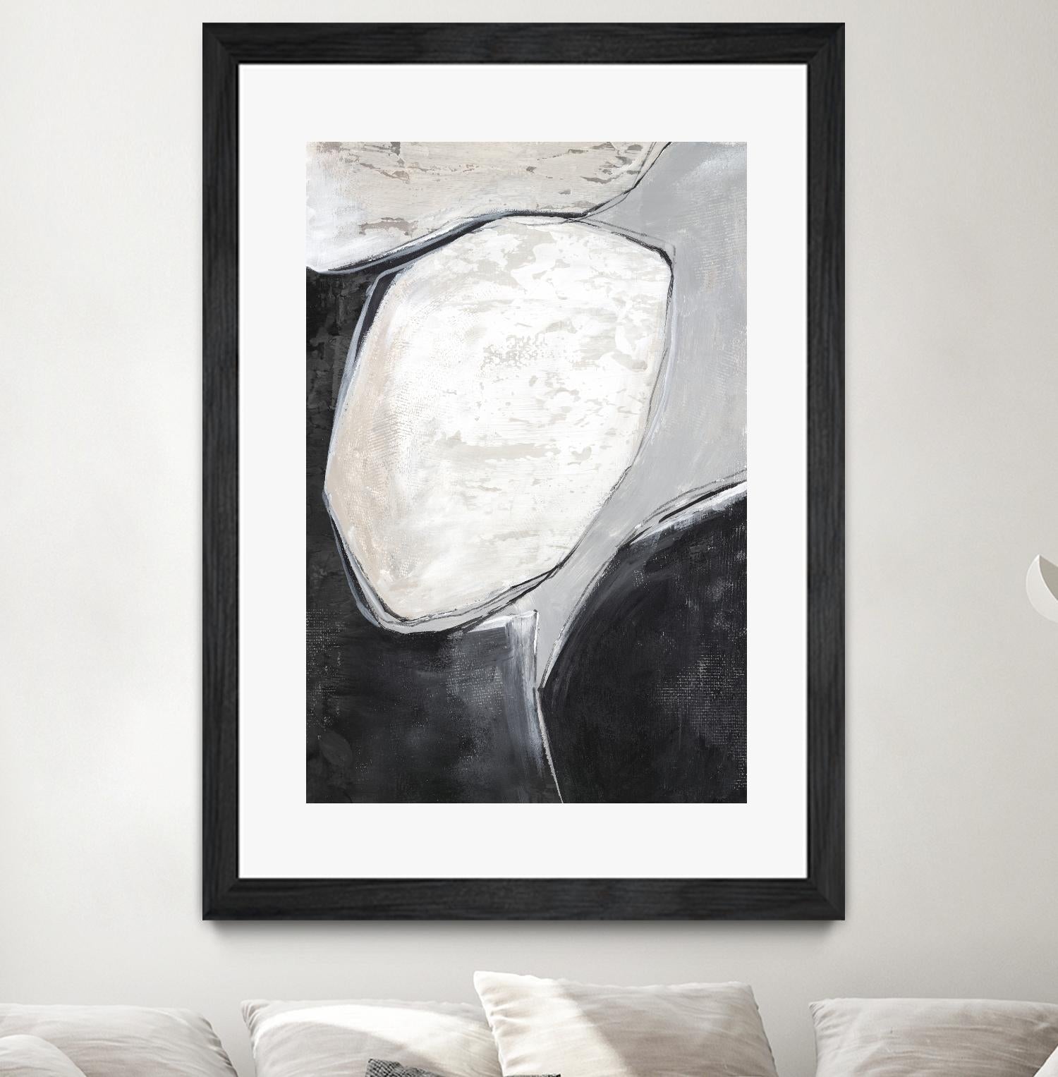 Falling Rocks I by PI Studio on GIANT ART - grey  shapes