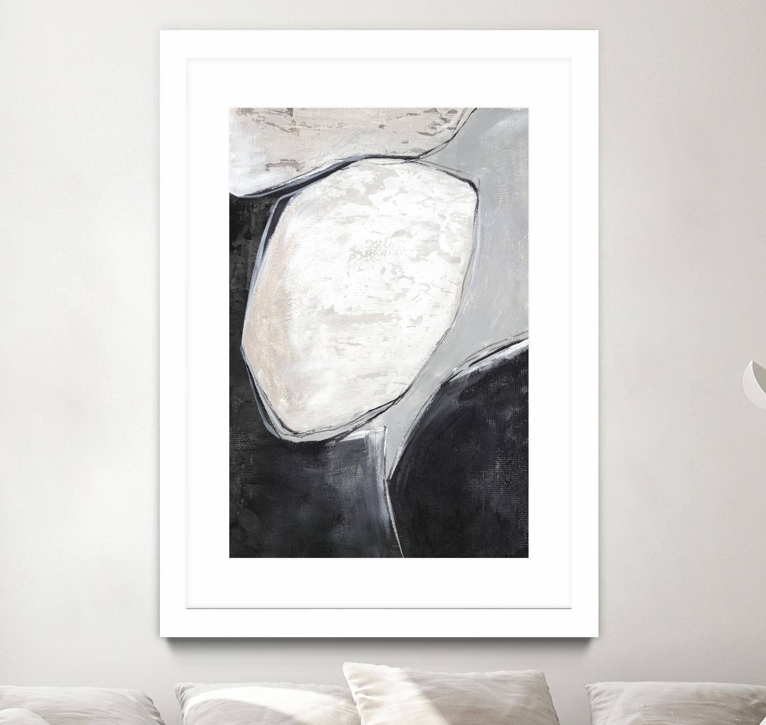 Falling Rocks I by PI Studio on GIANT ART - grey  shapes