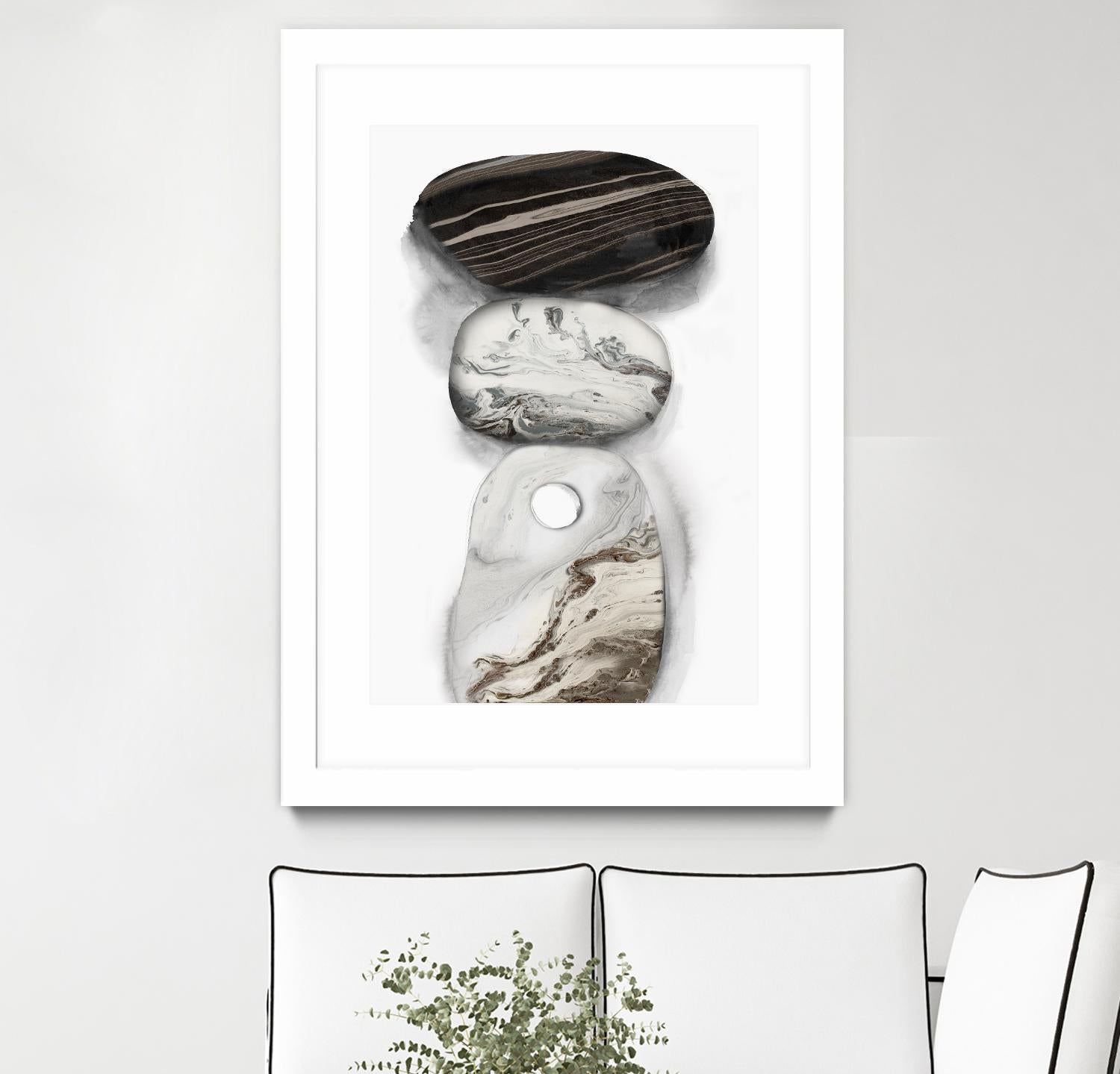 Majestic Rocks I by PI Studio on GIANT ART - white abstract