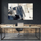Forward Blue by PI Studio on GIANT ART - beige abstract painting