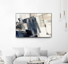 Forward Blue by PI Studio on GIANT ART - beige abstract painting
