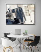 Forward Blue by PI Studio on GIANT ART - beige abstract painting