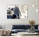 Forward Blue by PI Studio on GIANT ART - beige abstract painting