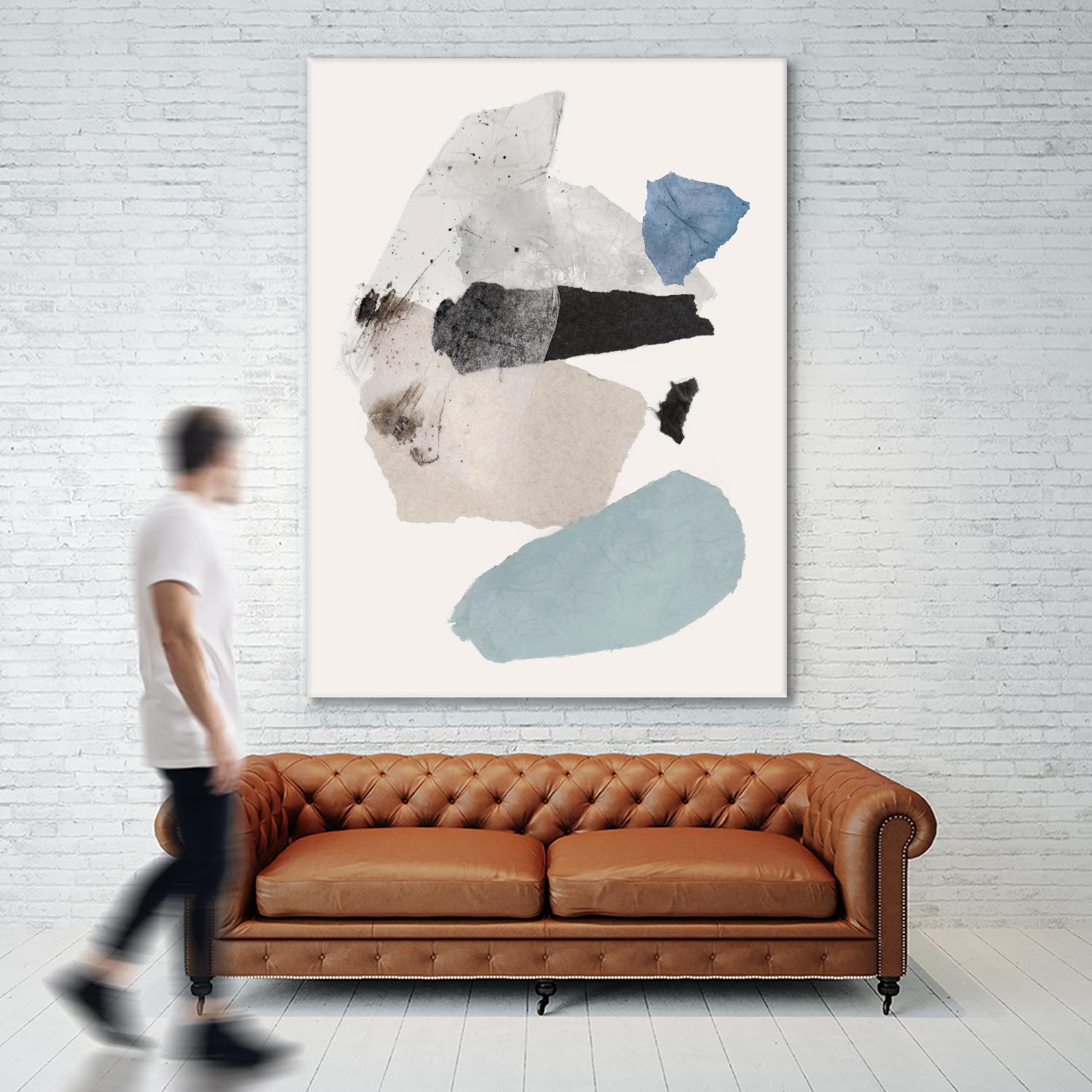 Pieces of Fun II by PI Studio on GIANT ART - beige abstract