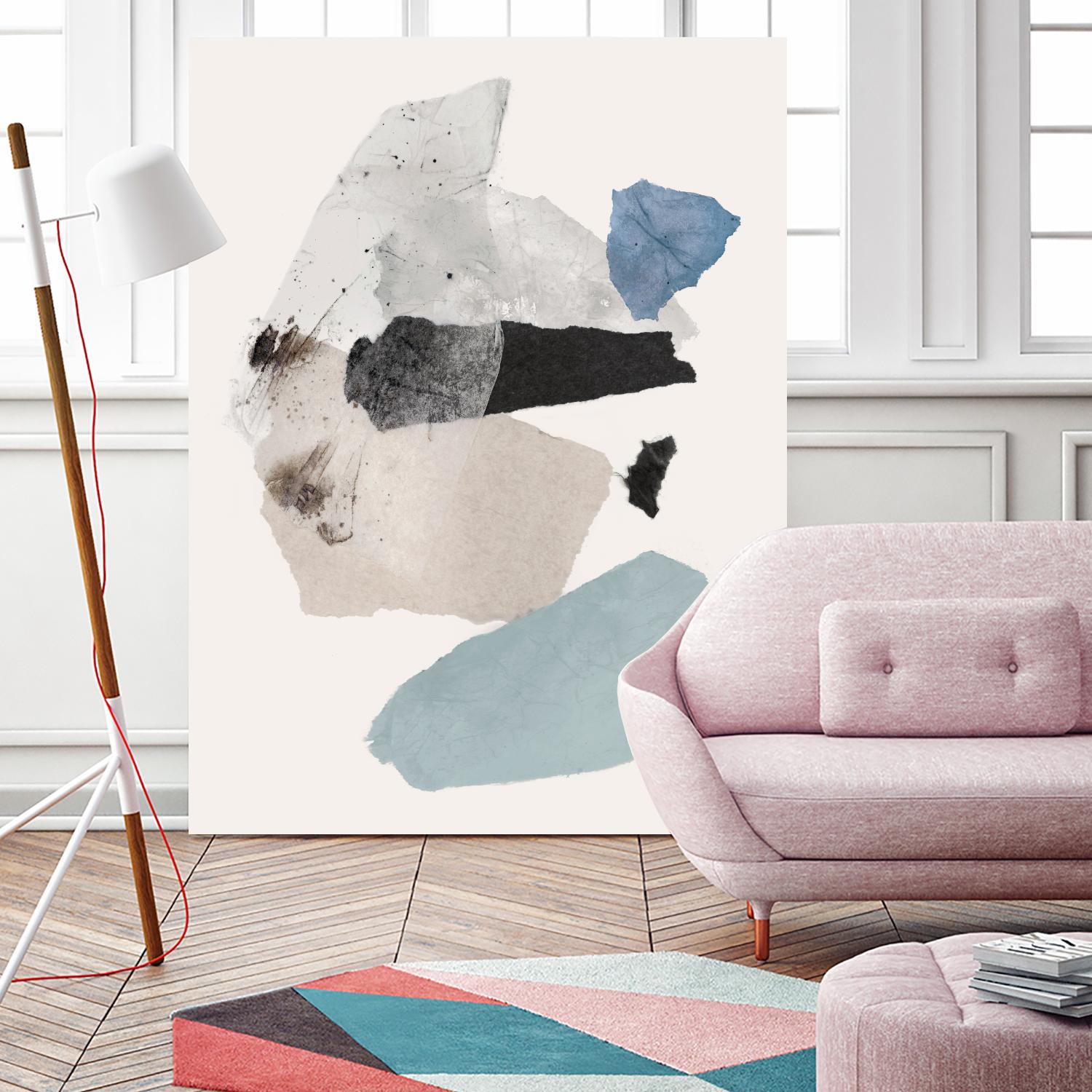 Pieces of Fun II by PI Studio on GIANT ART - beige abstract