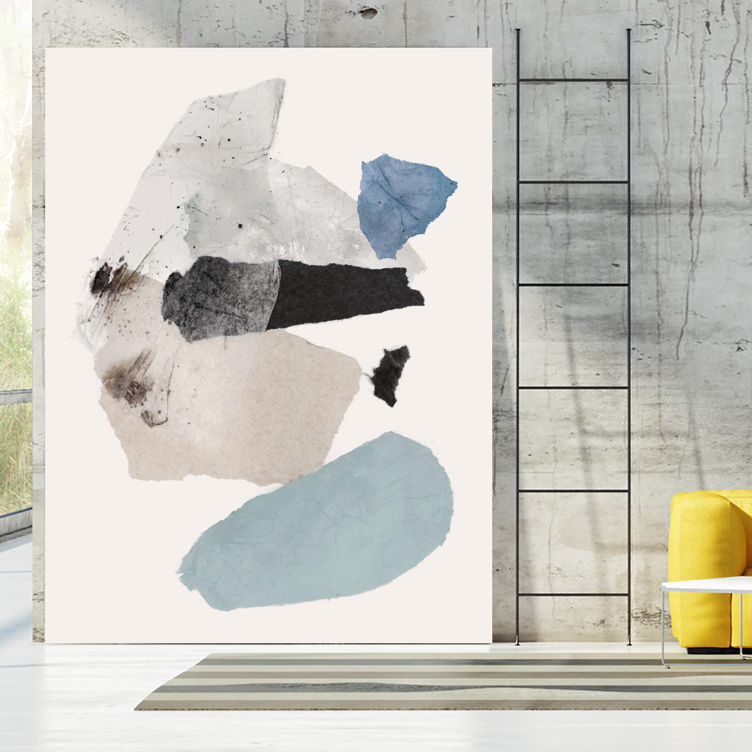 Pieces of Fun II by PI Studio on GIANT ART - beige abstract