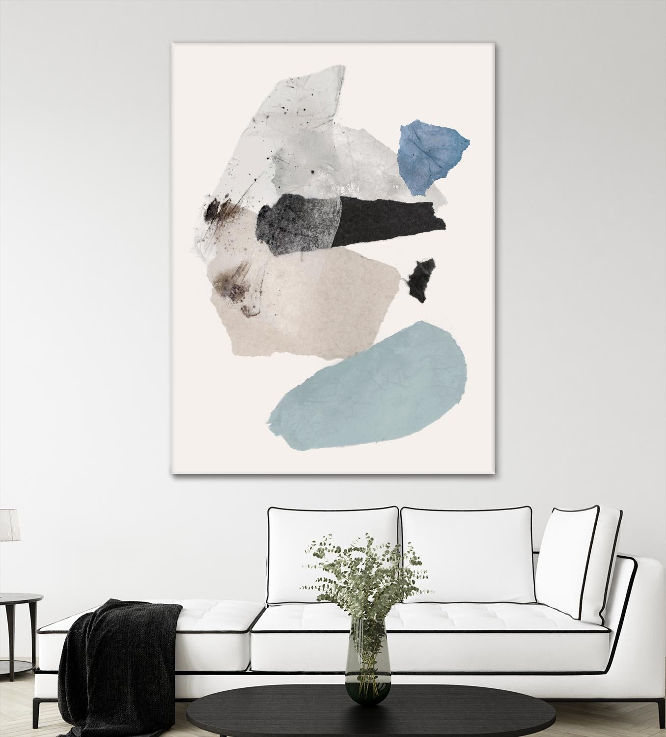 Pieces of Fun II by PI Studio on GIANT ART - beige abstract