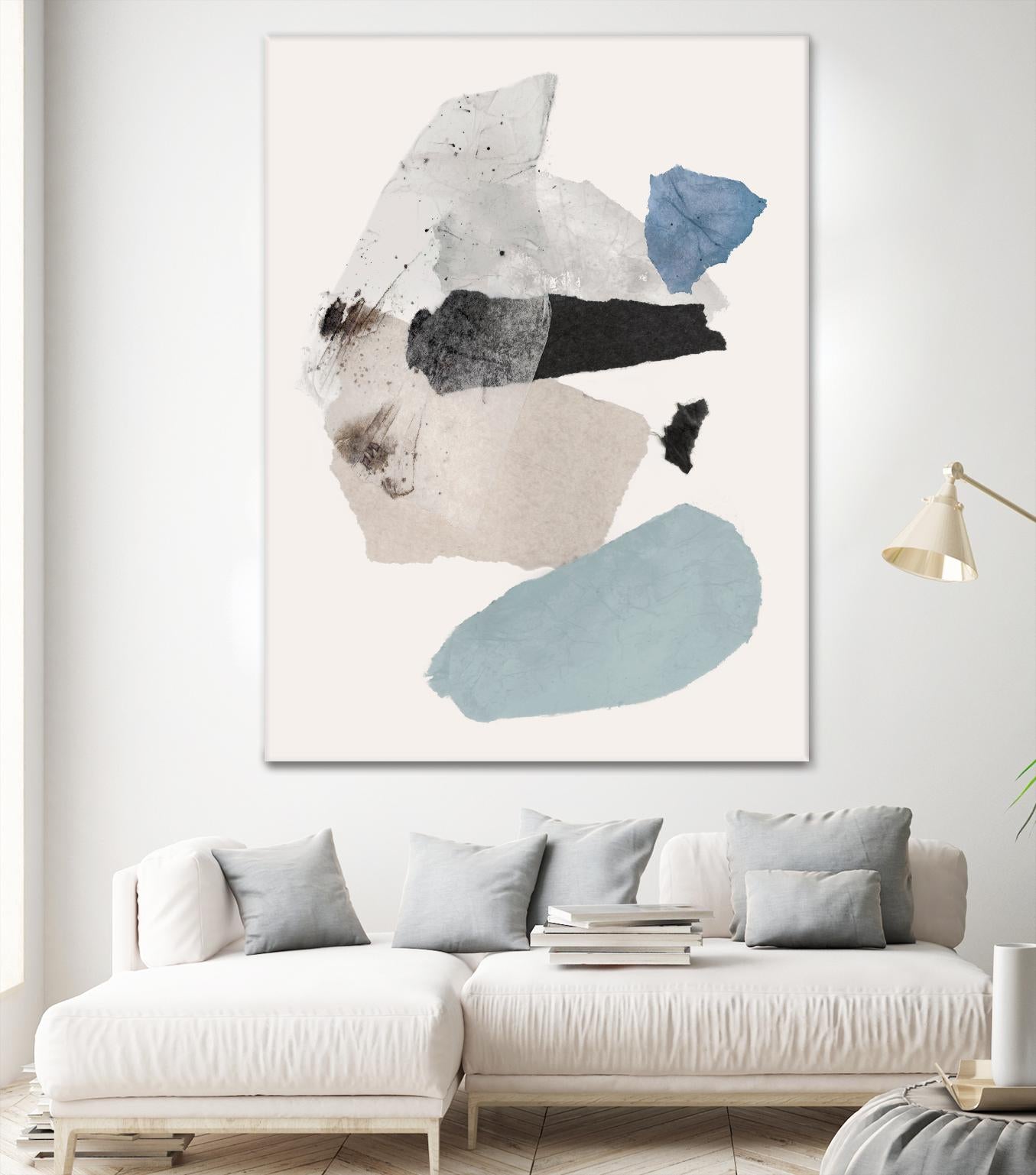 Pieces of Fun II by PI Studio on GIANT ART - beige abstract