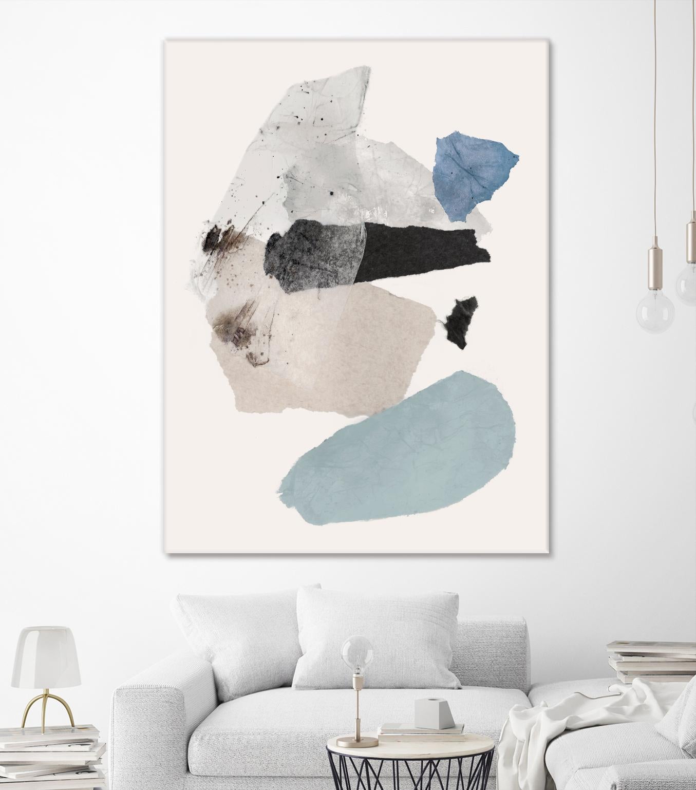 Pieces of Fun II by PI Studio on GIANT ART - beige abstract