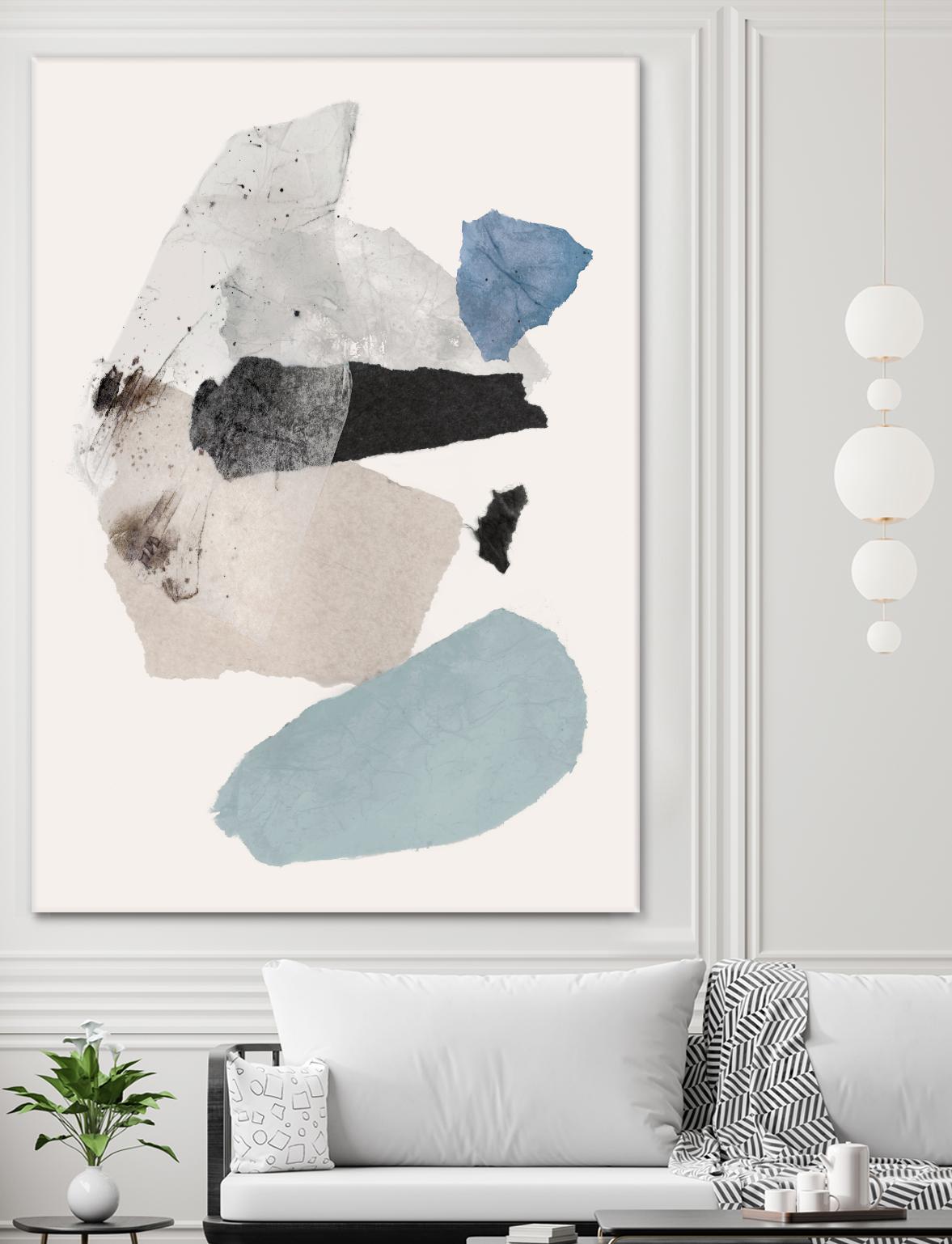 Pieces of Fun II by PI Studio on GIANT ART - beige abstract