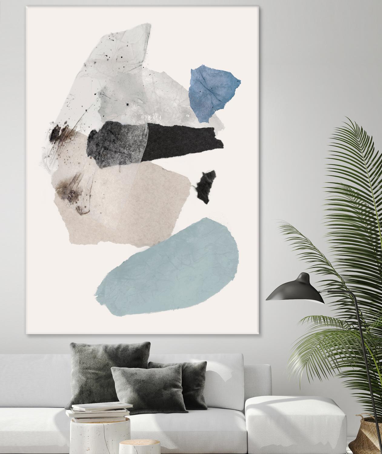 Pieces of Fun II by PI Studio on GIANT ART - beige abstract