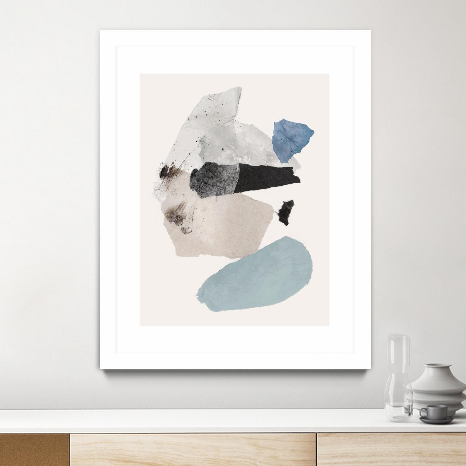 Pieces of Fun II by PI Studio on GIANT ART - beige abstract