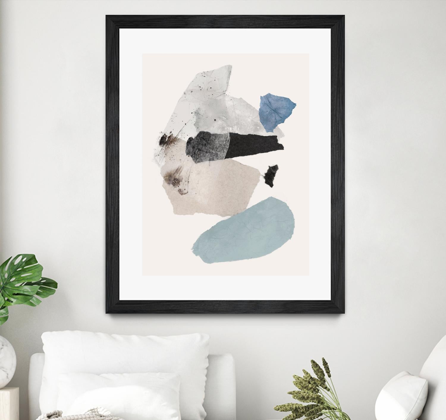 Pieces of Fun II by PI Studio on GIANT ART - beige abstract