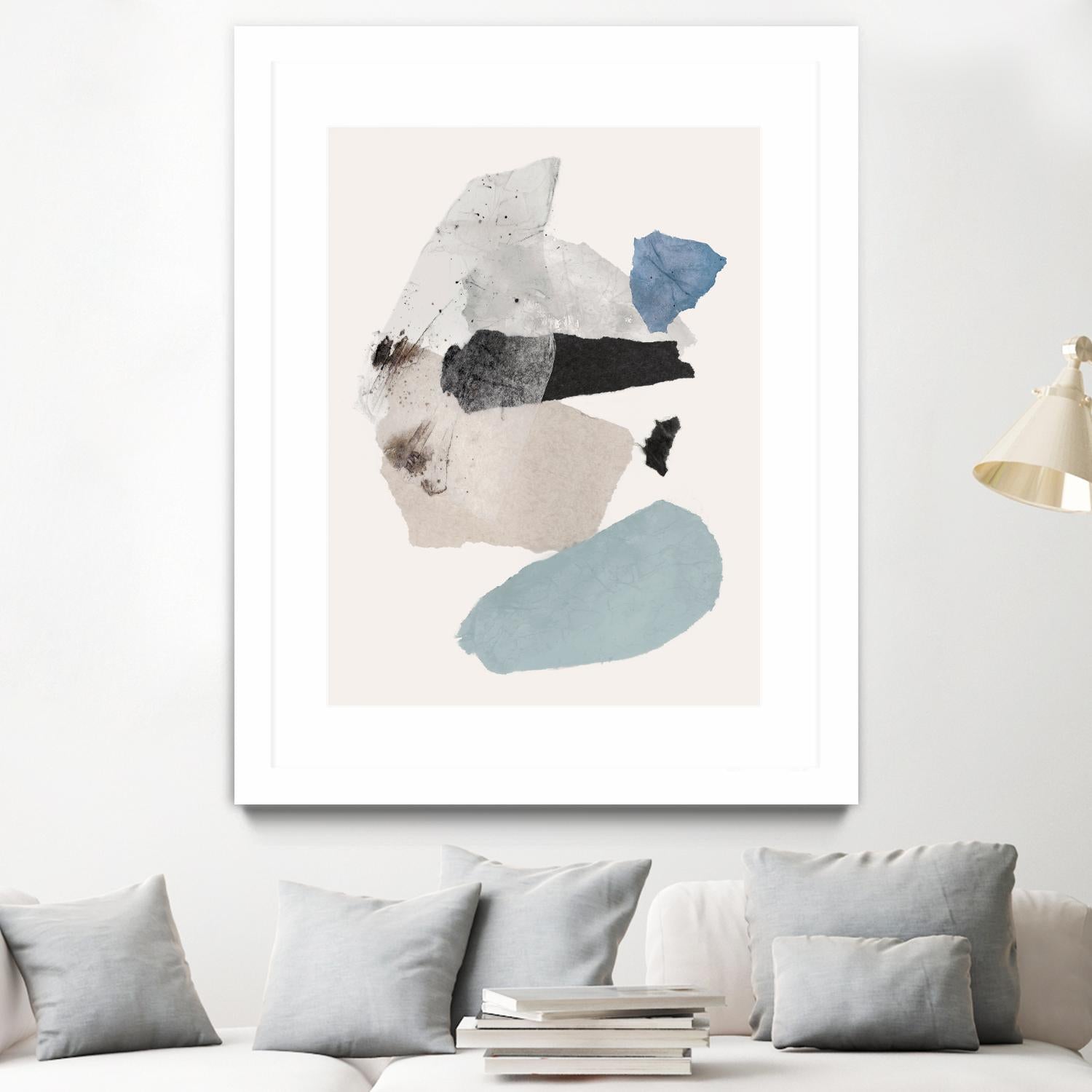 Pieces of Fun II by PI Studio on GIANT ART - beige abstract