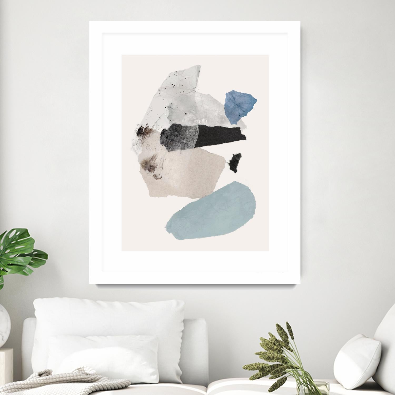 Pieces of Fun II by PI Studio on GIANT ART - beige abstract