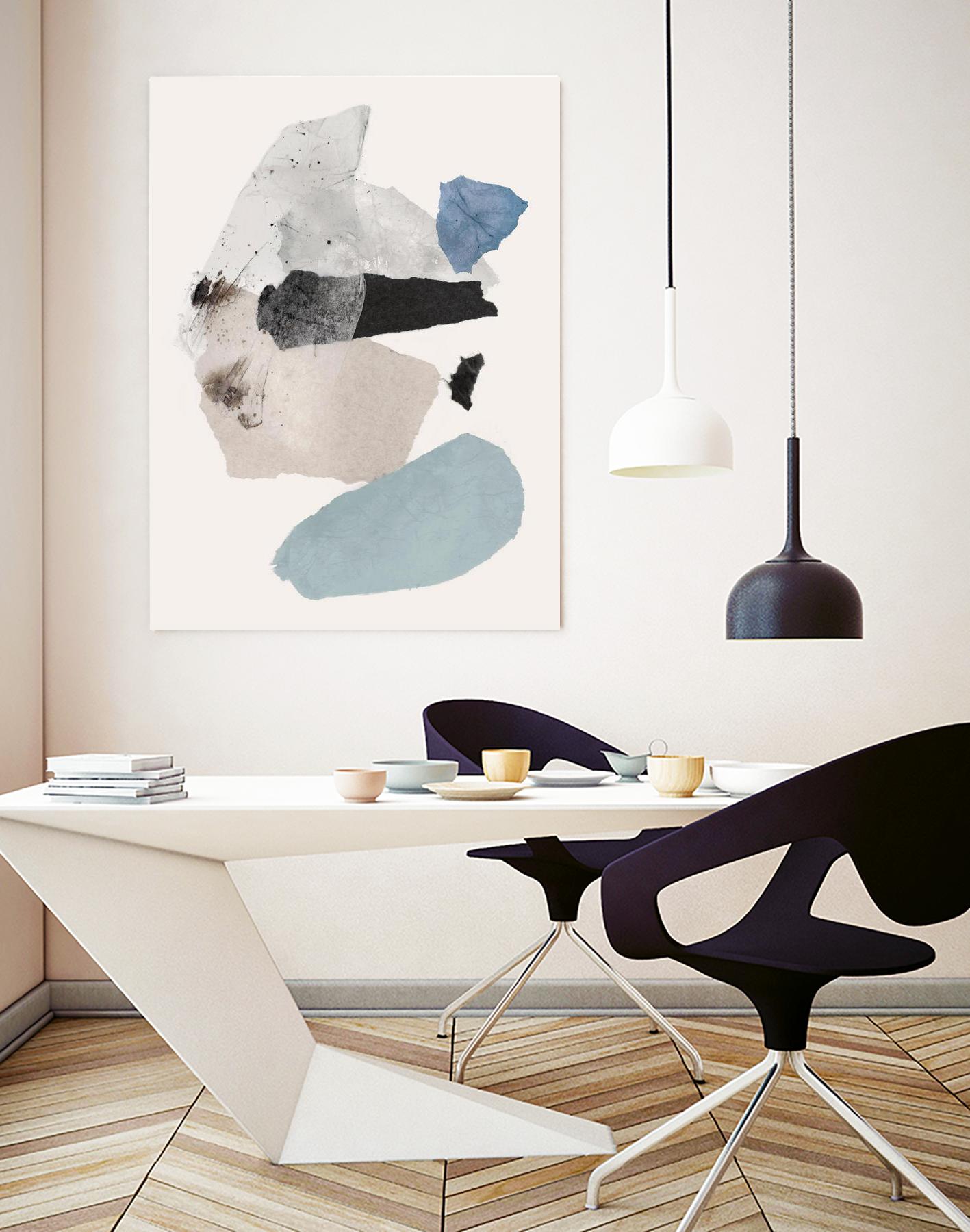 Pieces of Fun II by PI Studio on GIANT ART - beige abstract