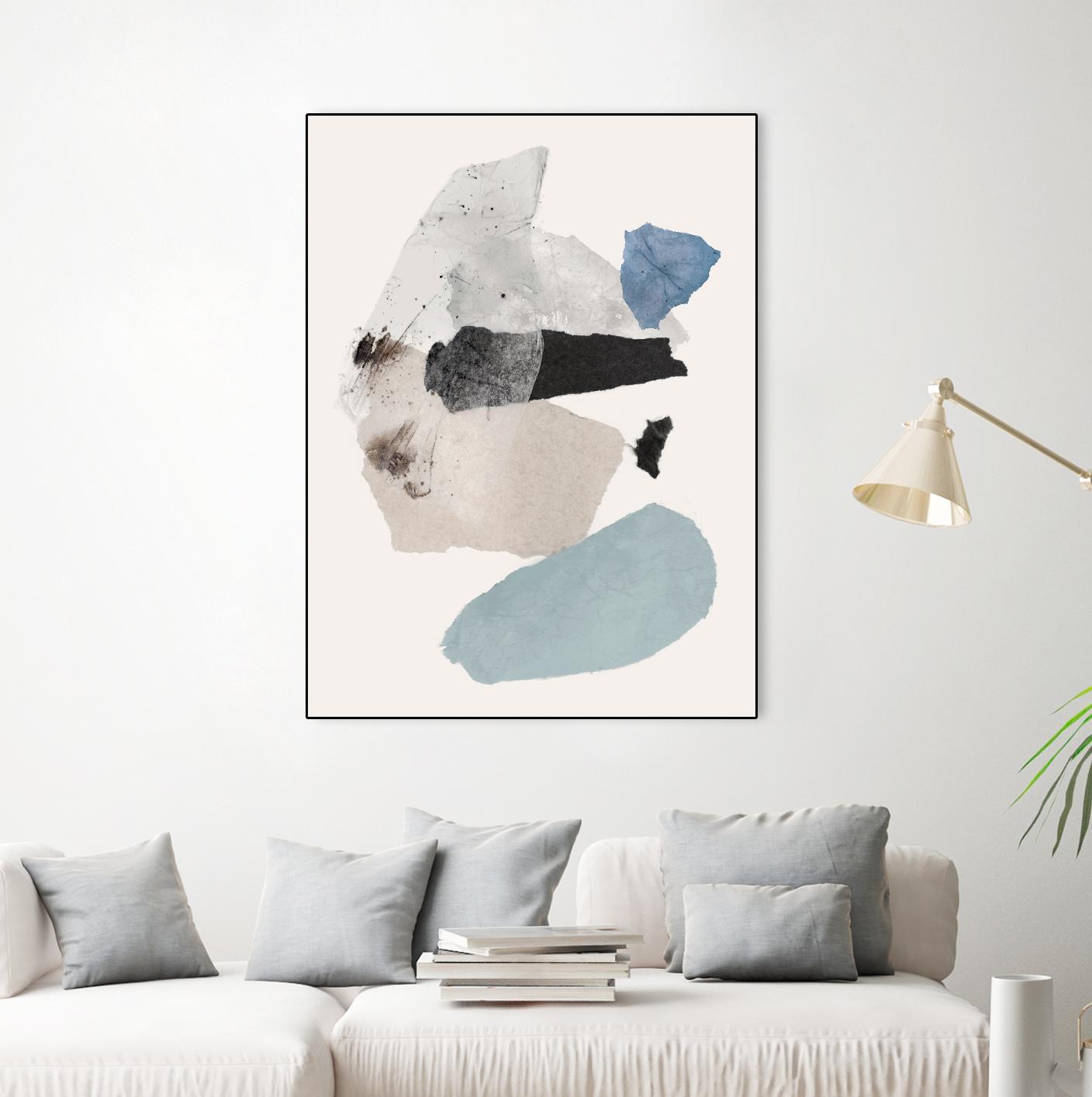 Pieces of Fun II by PI Studio on GIANT ART - beige abstract