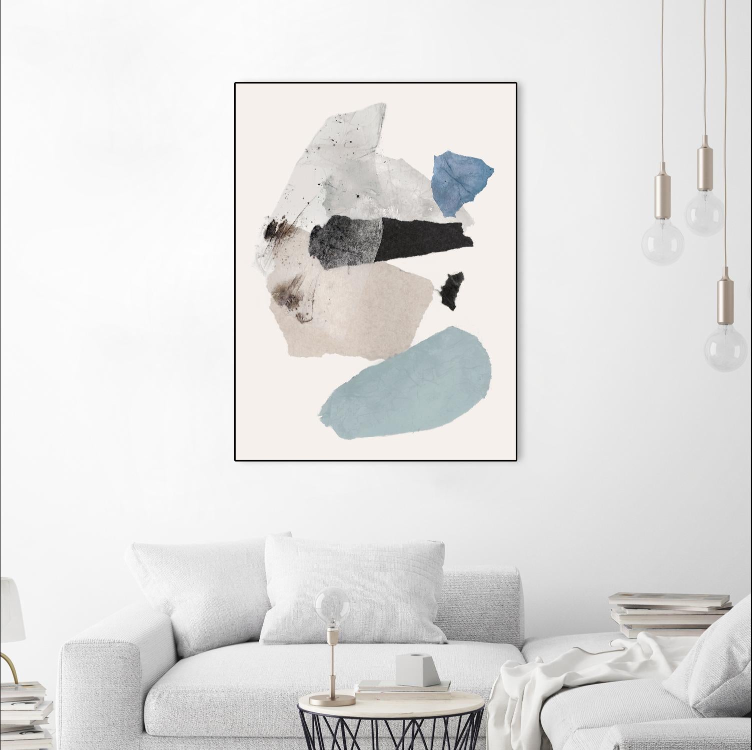 Pieces of Fun II by PI Studio on GIANT ART - beige abstract