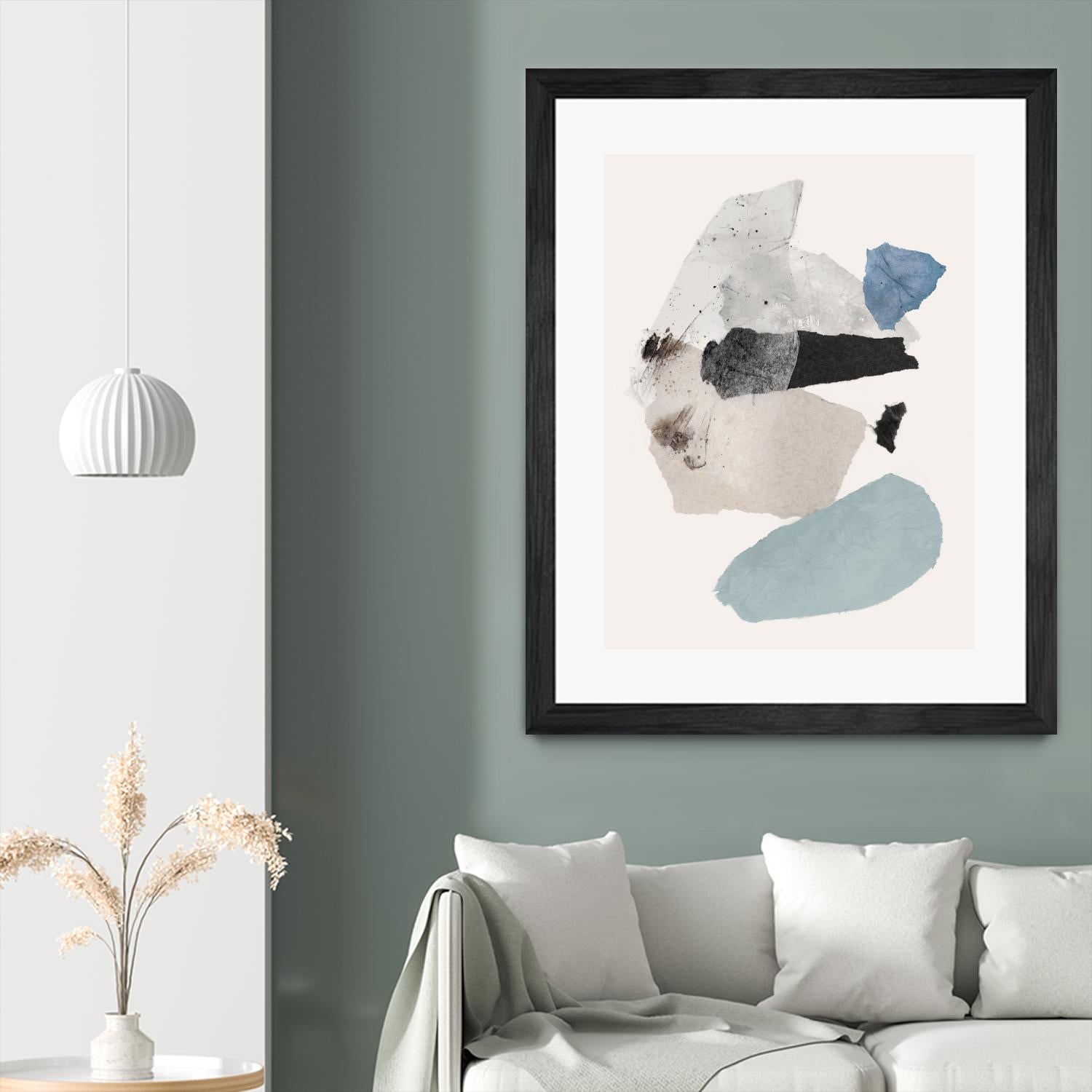 Pieces of Fun II by PI Studio on GIANT ART - beige abstract