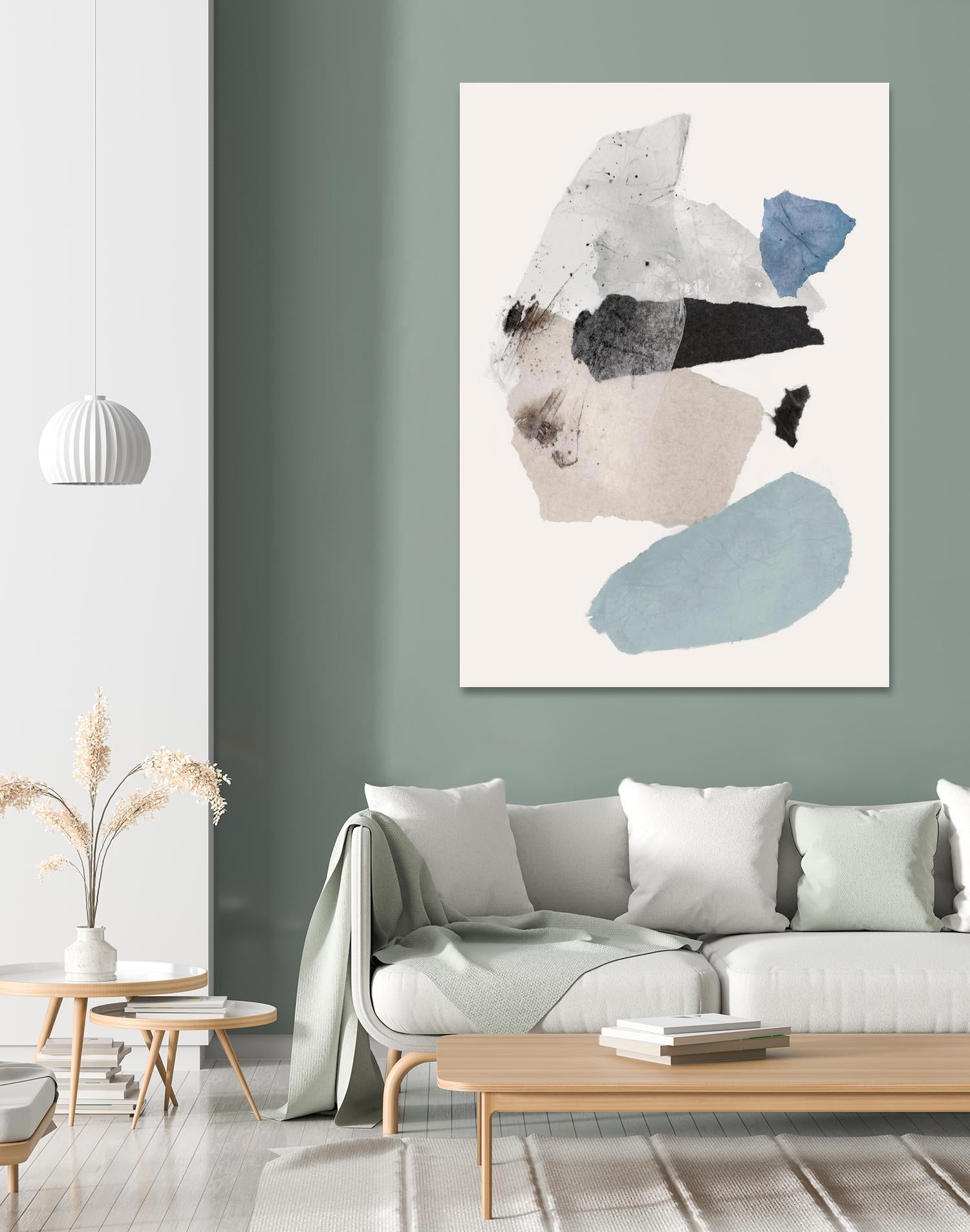 Pieces of Fun II by PI Studio on GIANT ART - beige abstract