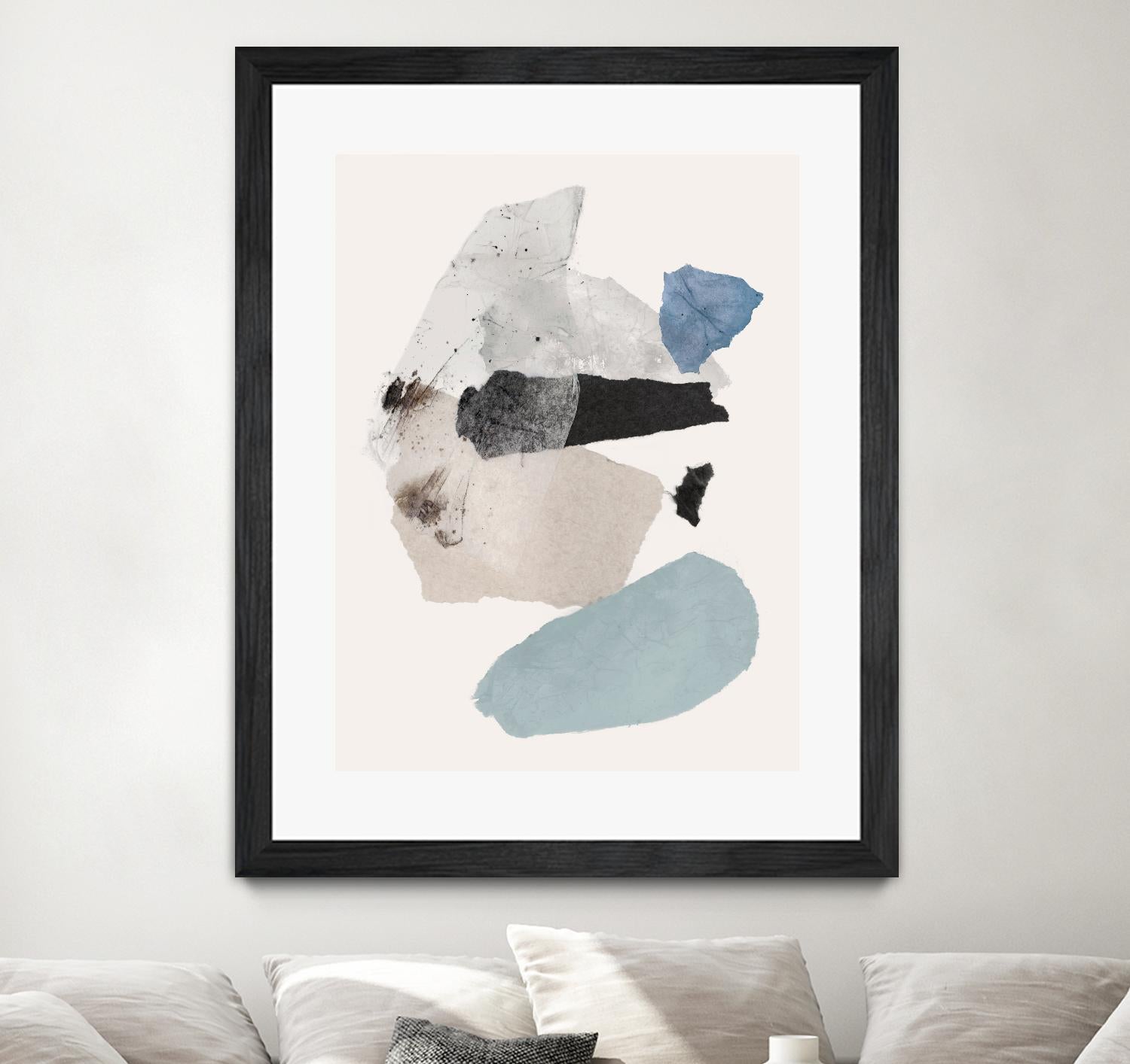 Pieces of Fun II by PI Studio on GIANT ART - beige abstract