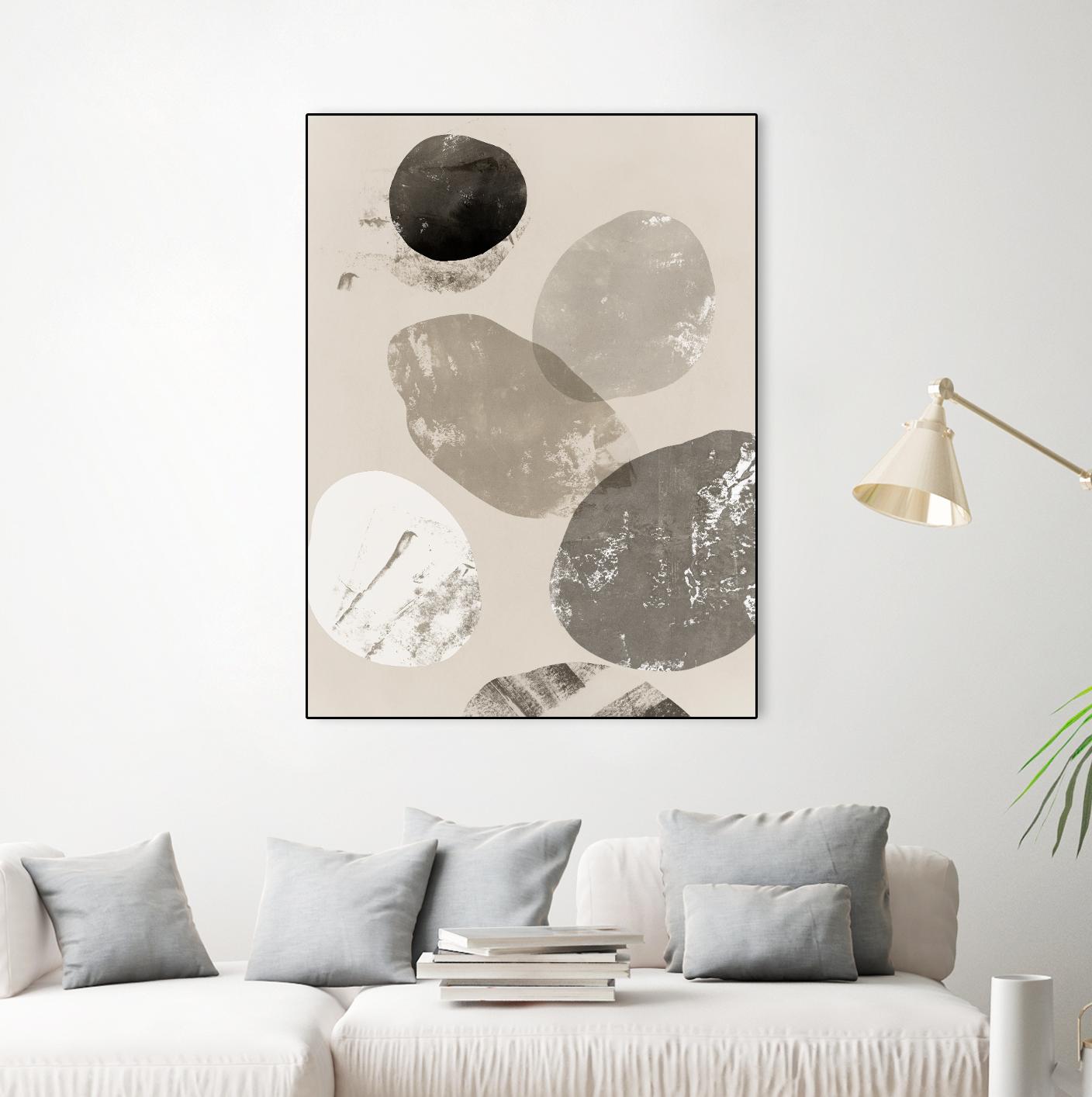 Floating Rocks I by PI Studio on GIANT ART - abstract
