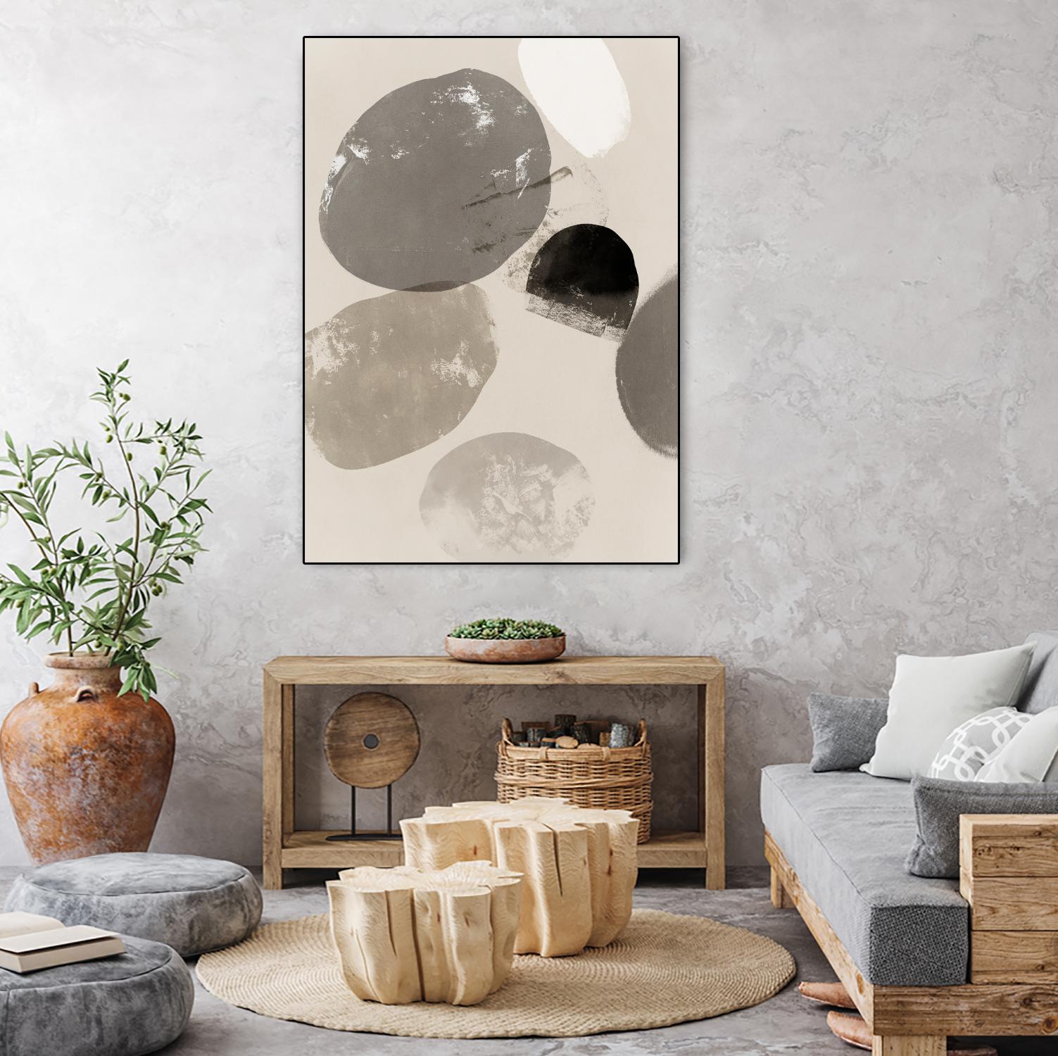 Floating Rocks II by PI Studio on GIANT ART - abstract