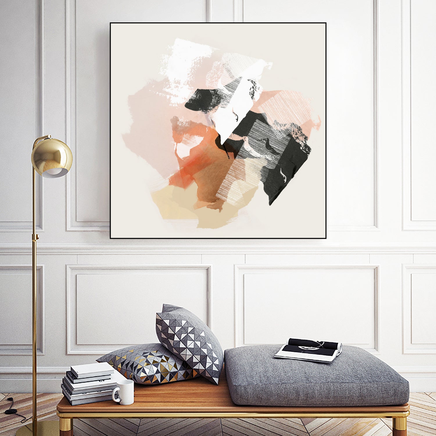 New Dawn I by PI Studio 2022 on GIANT ART - orange abstract