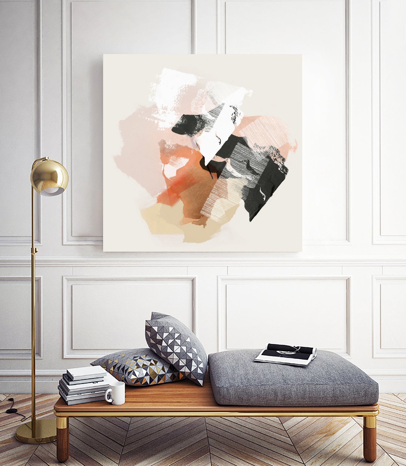 New Dawn I by PI Studio 2022 on GIANT ART - orange abstract