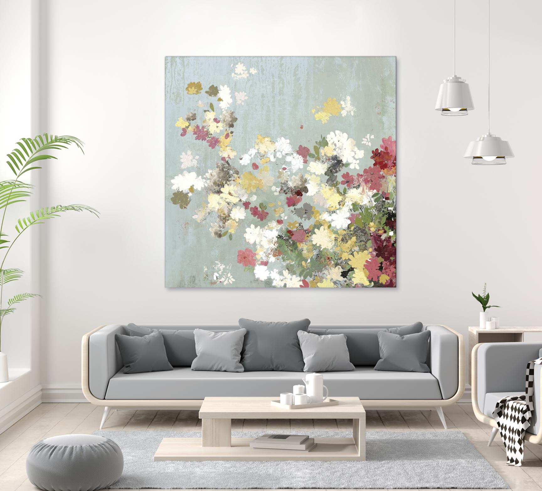 Abstract Bouquet I by Allison Pearce on GIANT ART - white floral