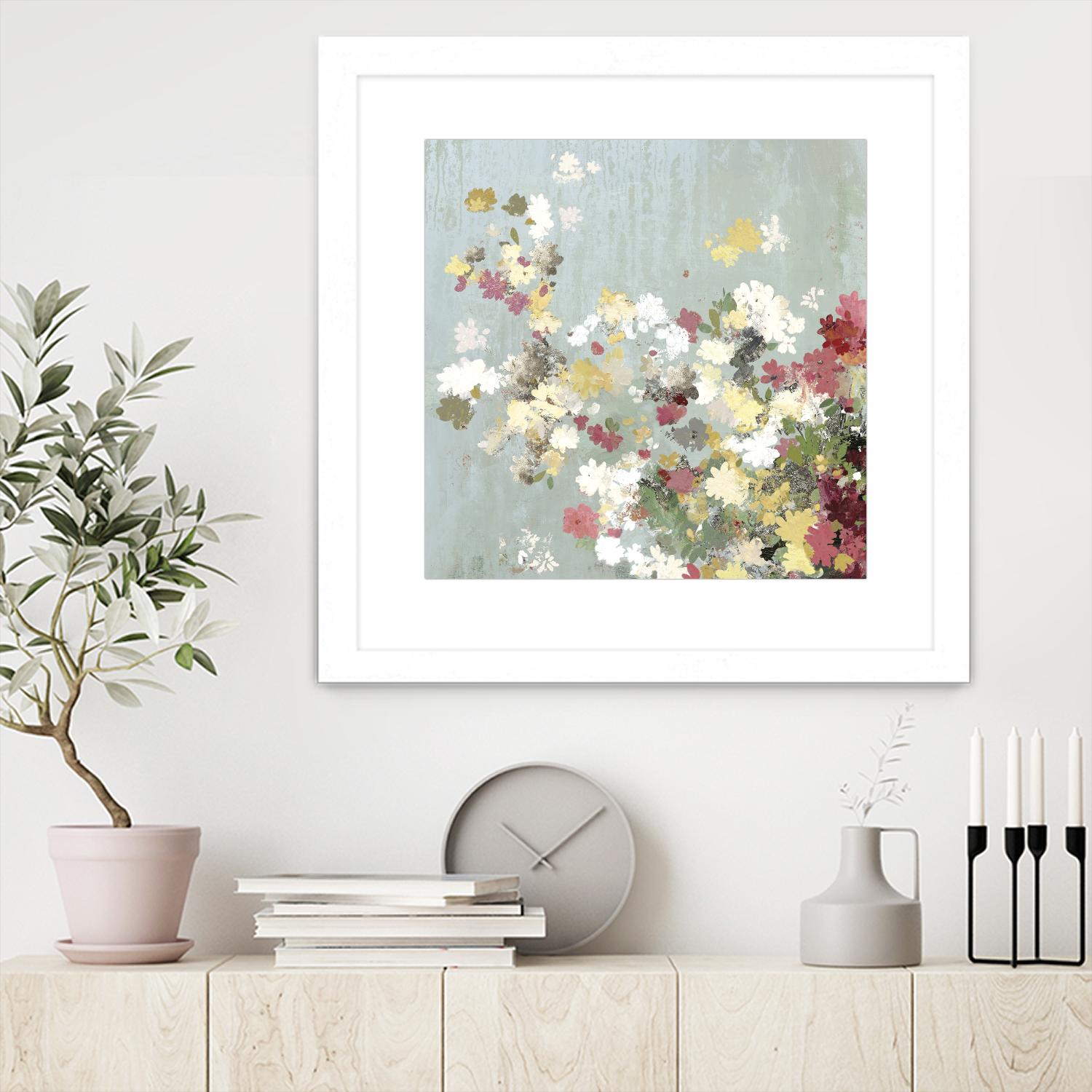 Abstract Bouquet I by Allison Pearce on GIANT ART - white floral