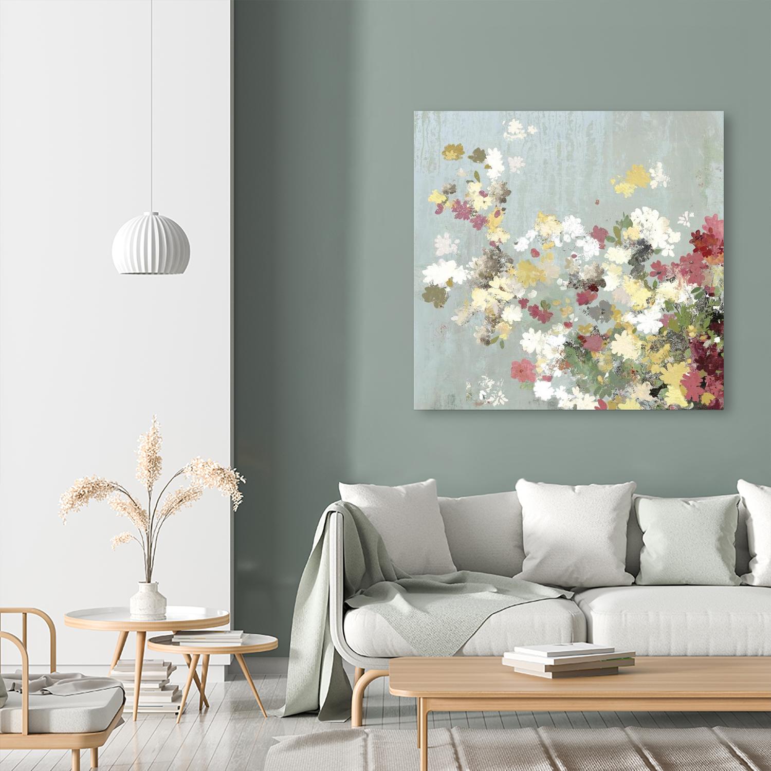 Abstract Bouquet I by Allison Pearce on GIANT ART - white floral