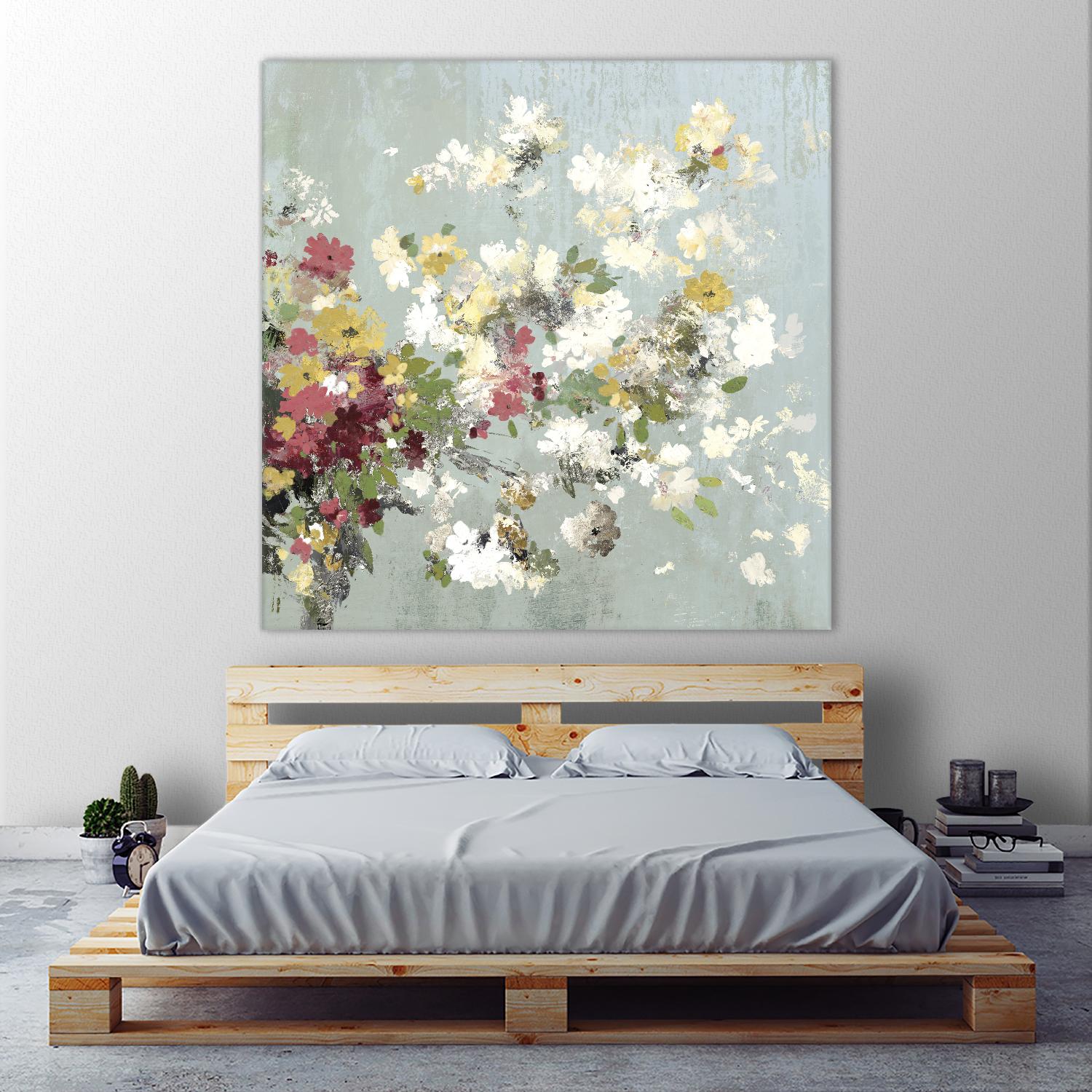 Abstract Bouquet II by Allison Pearce on GIANT ART - white floral