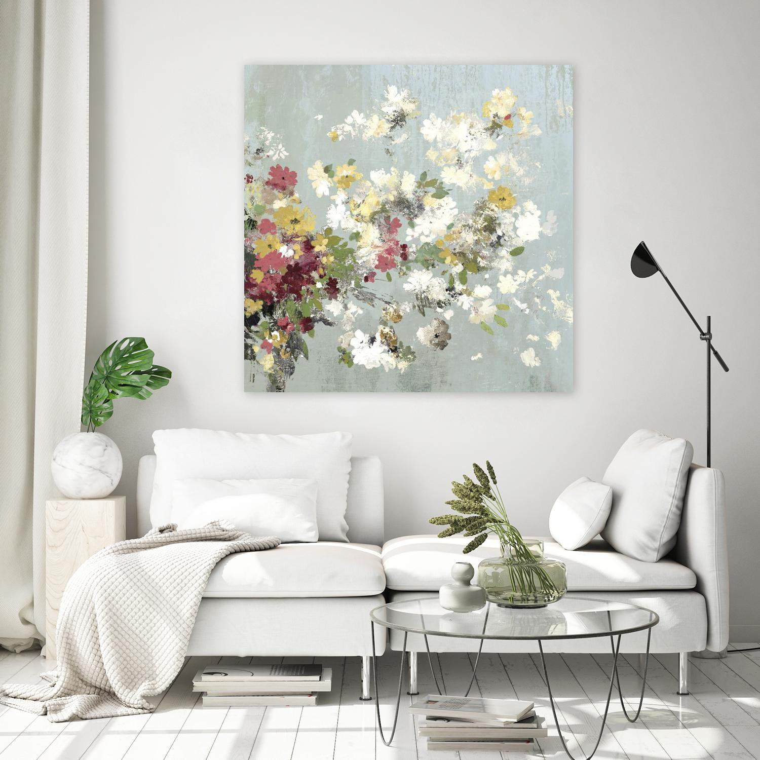 Abstract Bouquet II by Allison Pearce on GIANT ART - white floral