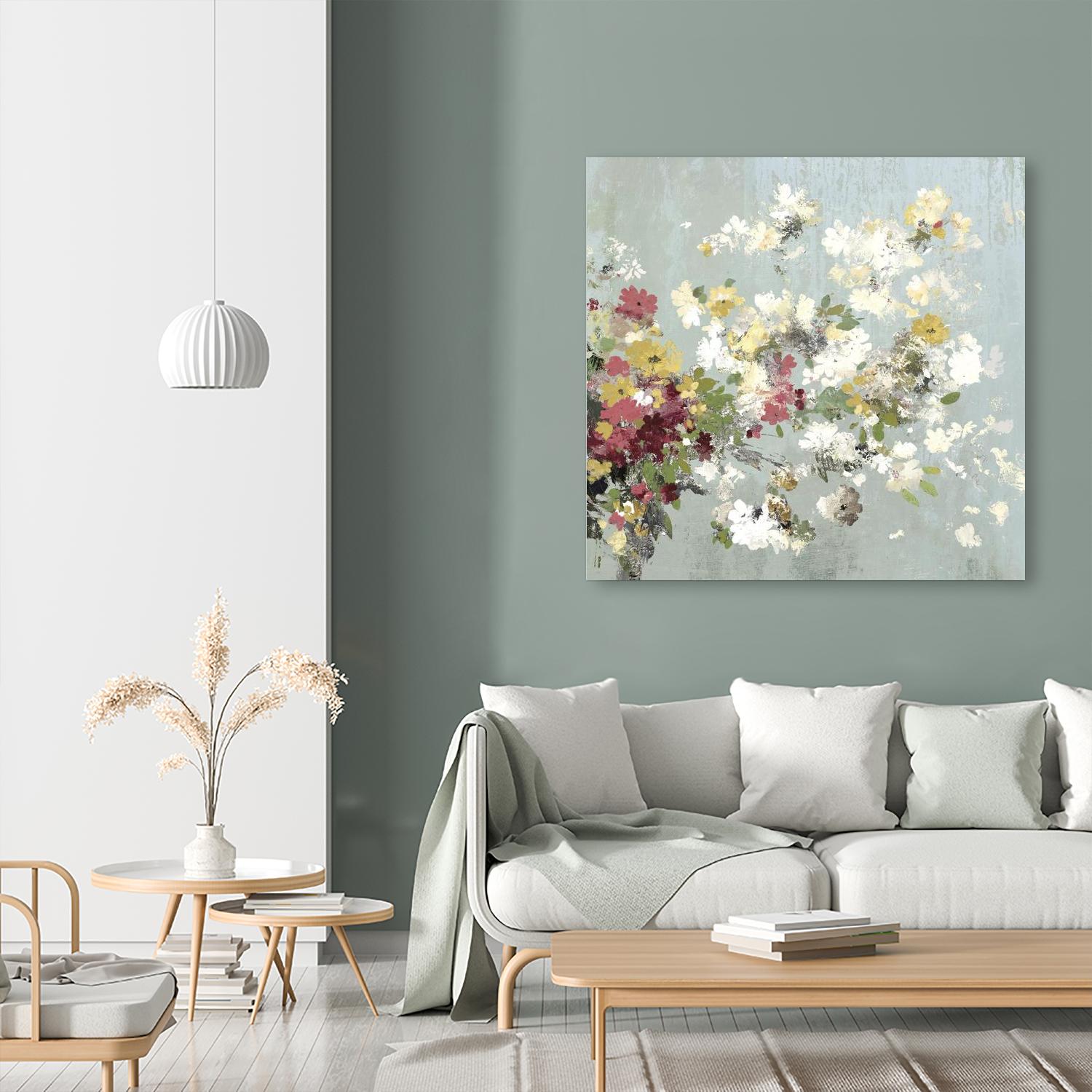 Abstract Bouquet II by Allison Pearce on GIANT ART - white floral