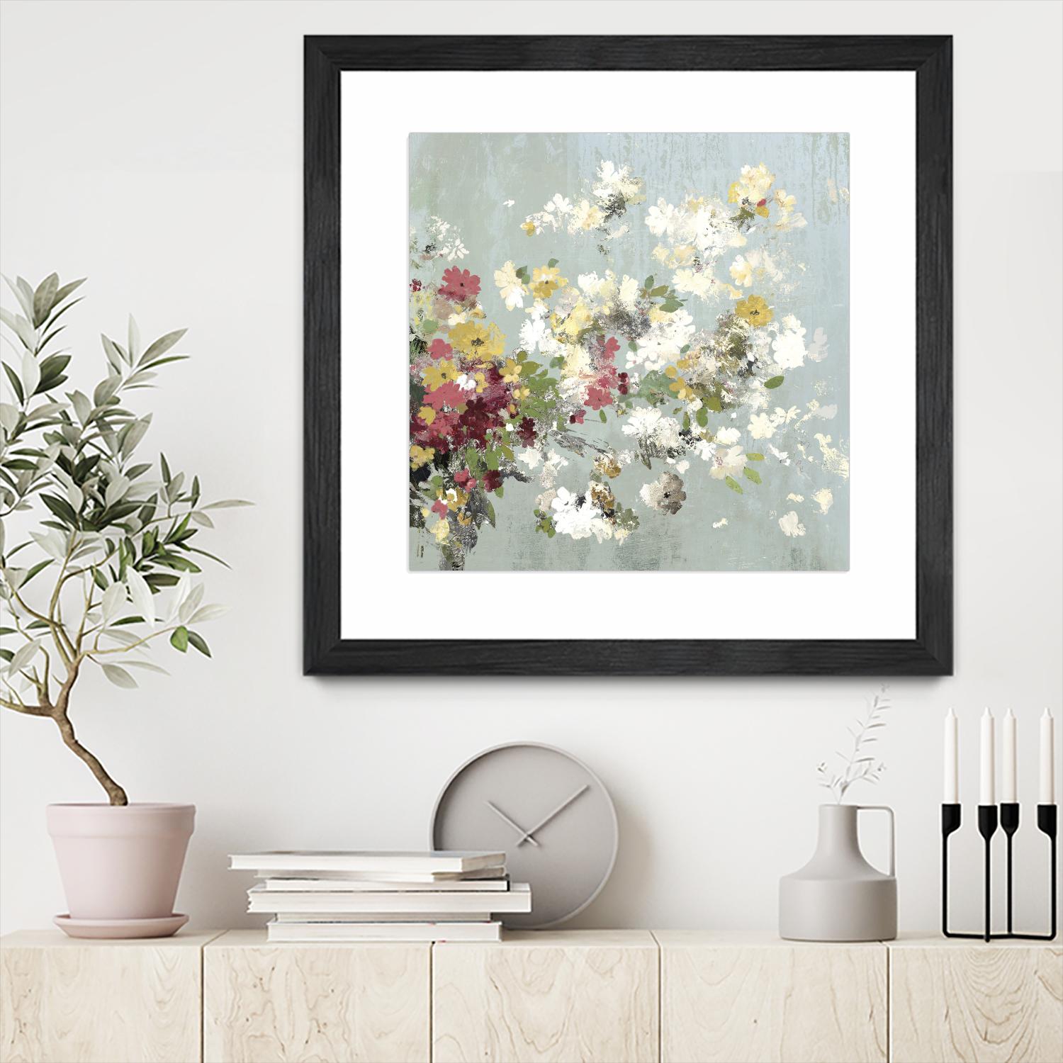 Abstract Bouquet II by Allison Pearce on GIANT ART - white floral