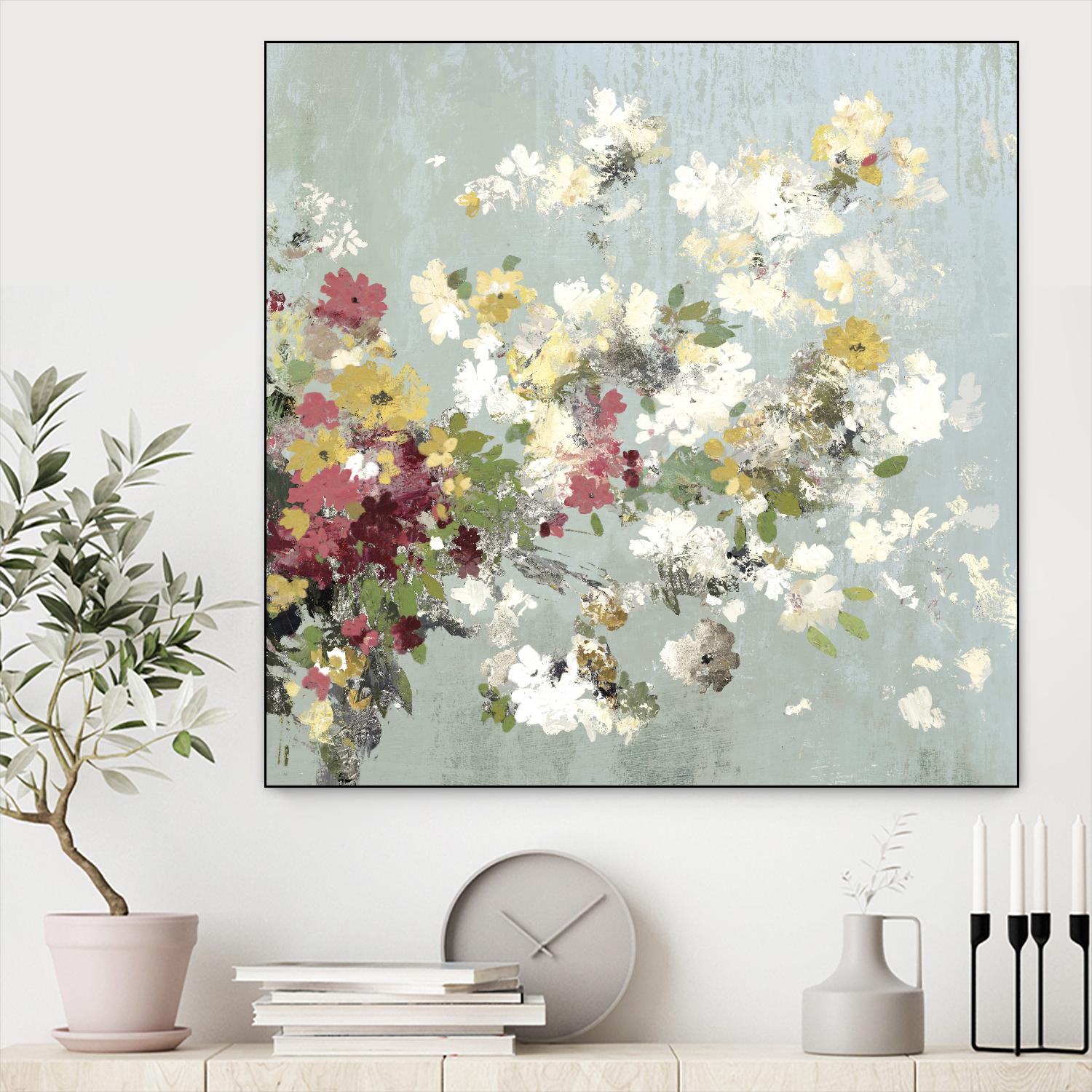 Abstract Bouquet II by Allison Pearce on GIANT ART - white floral