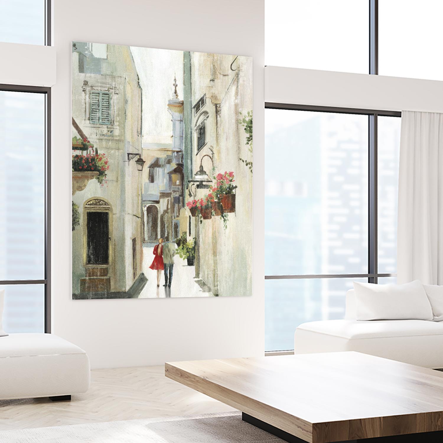 Parisian Walktrough by Allison Pearce on GIANT ART - beige floral