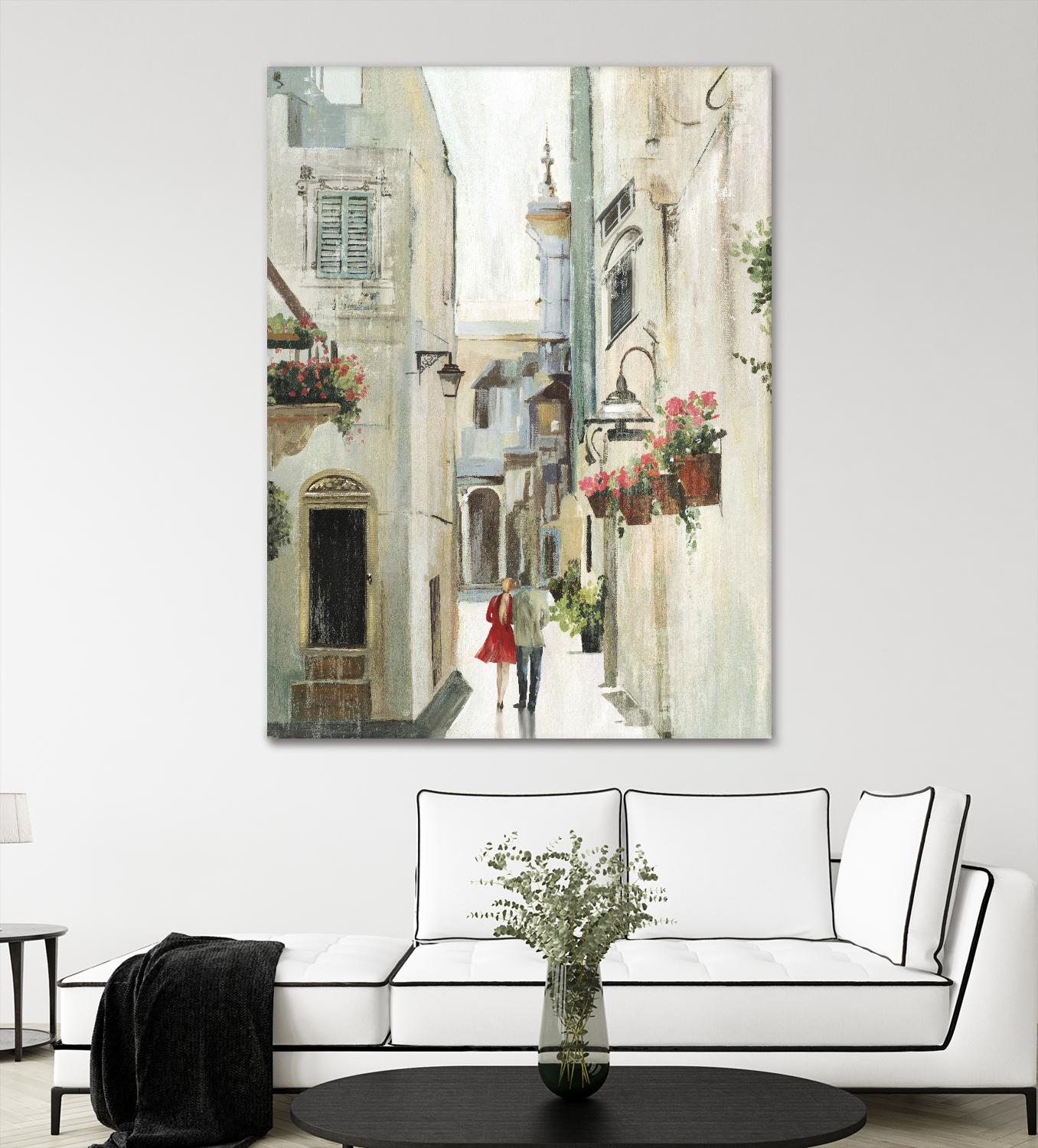 Parisian Walktrough by Allison Pearce on GIANT ART - beige floral