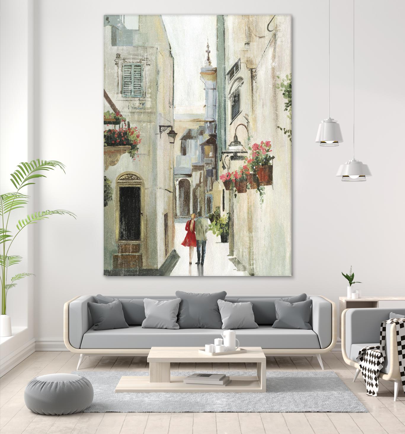 Parisian Walktrough by Allison Pearce on GIANT ART - beige floral