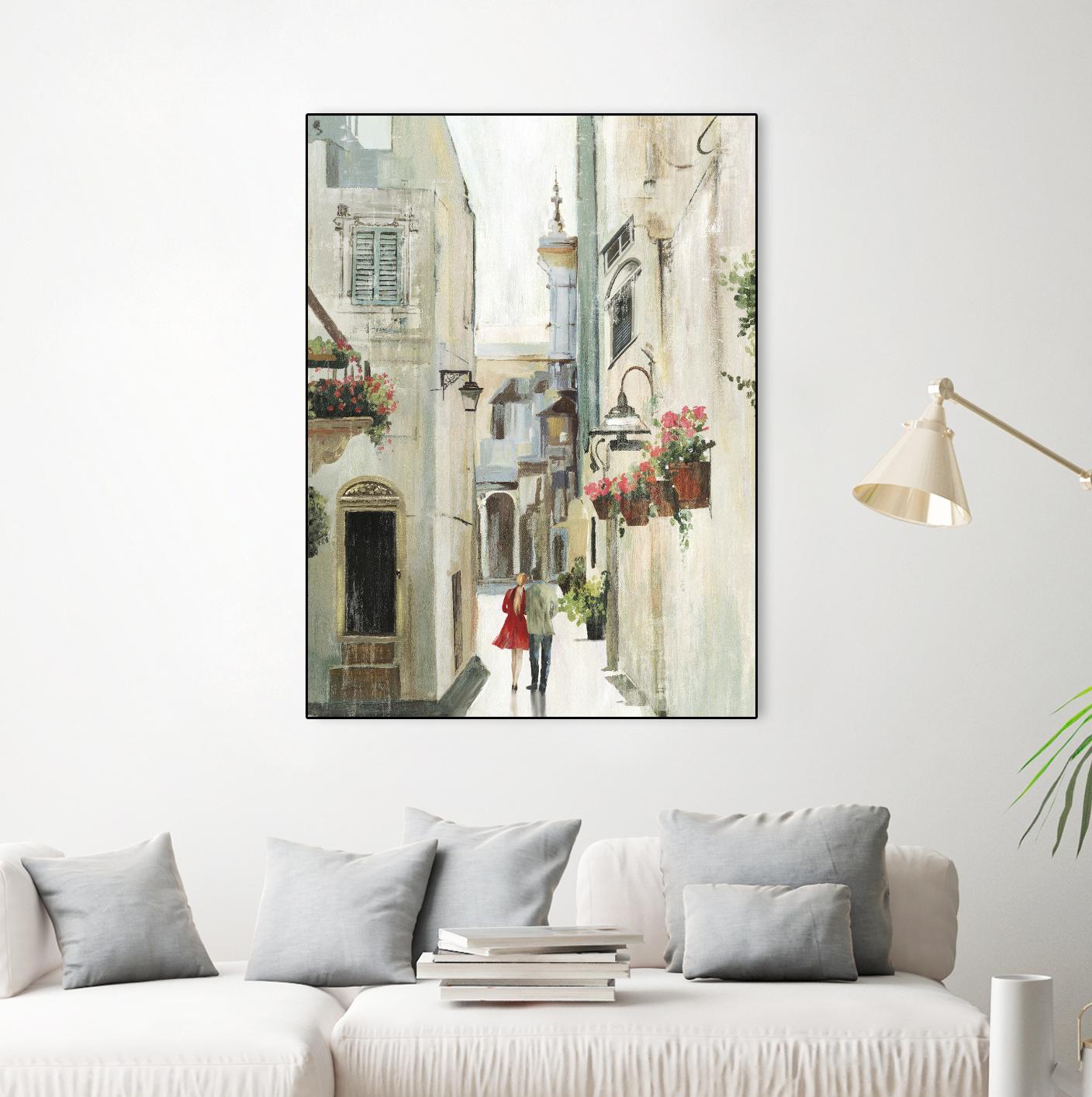 Parisian Walktrough by Allison Pearce on GIANT ART - beige floral